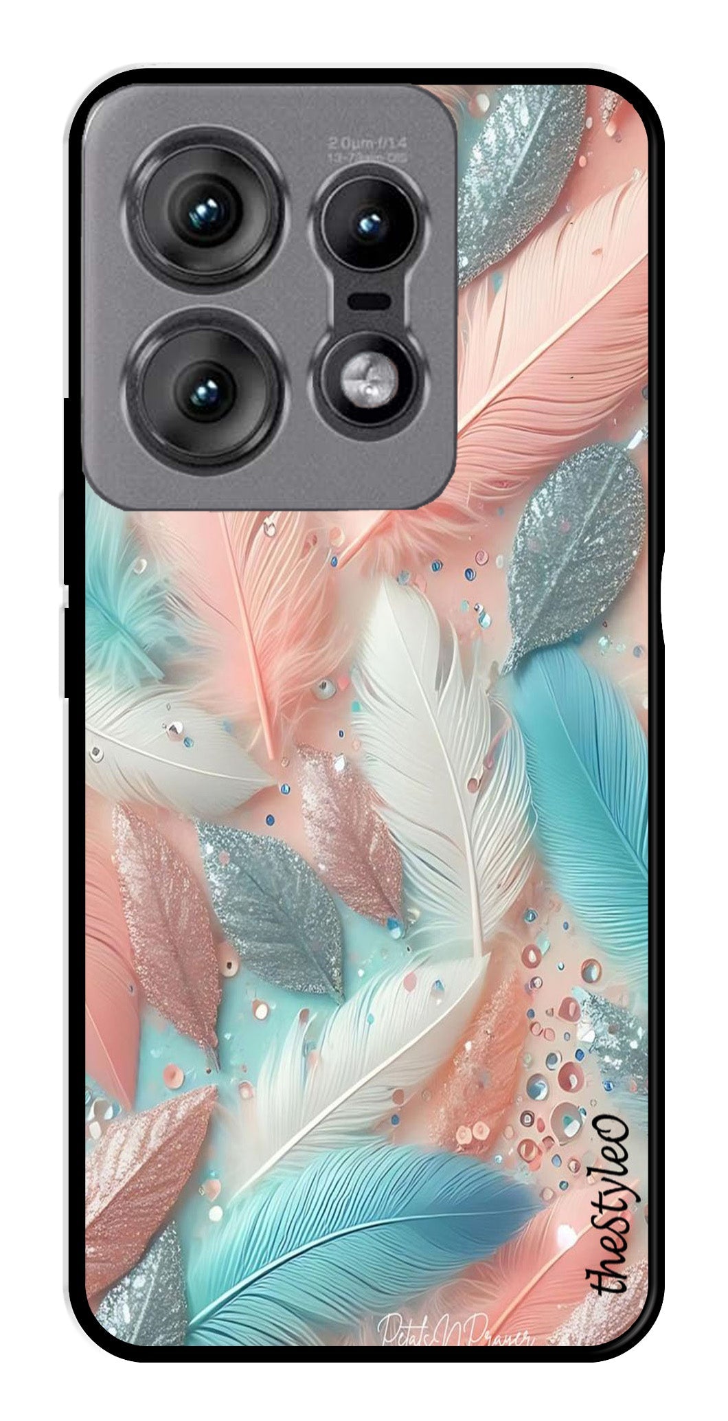 Feather Metal Mobile Case for Moto Edge 50 Pro 5G Feather Metal Mobile Case for Moto Edge 50 Pro 5G (Design No -84)