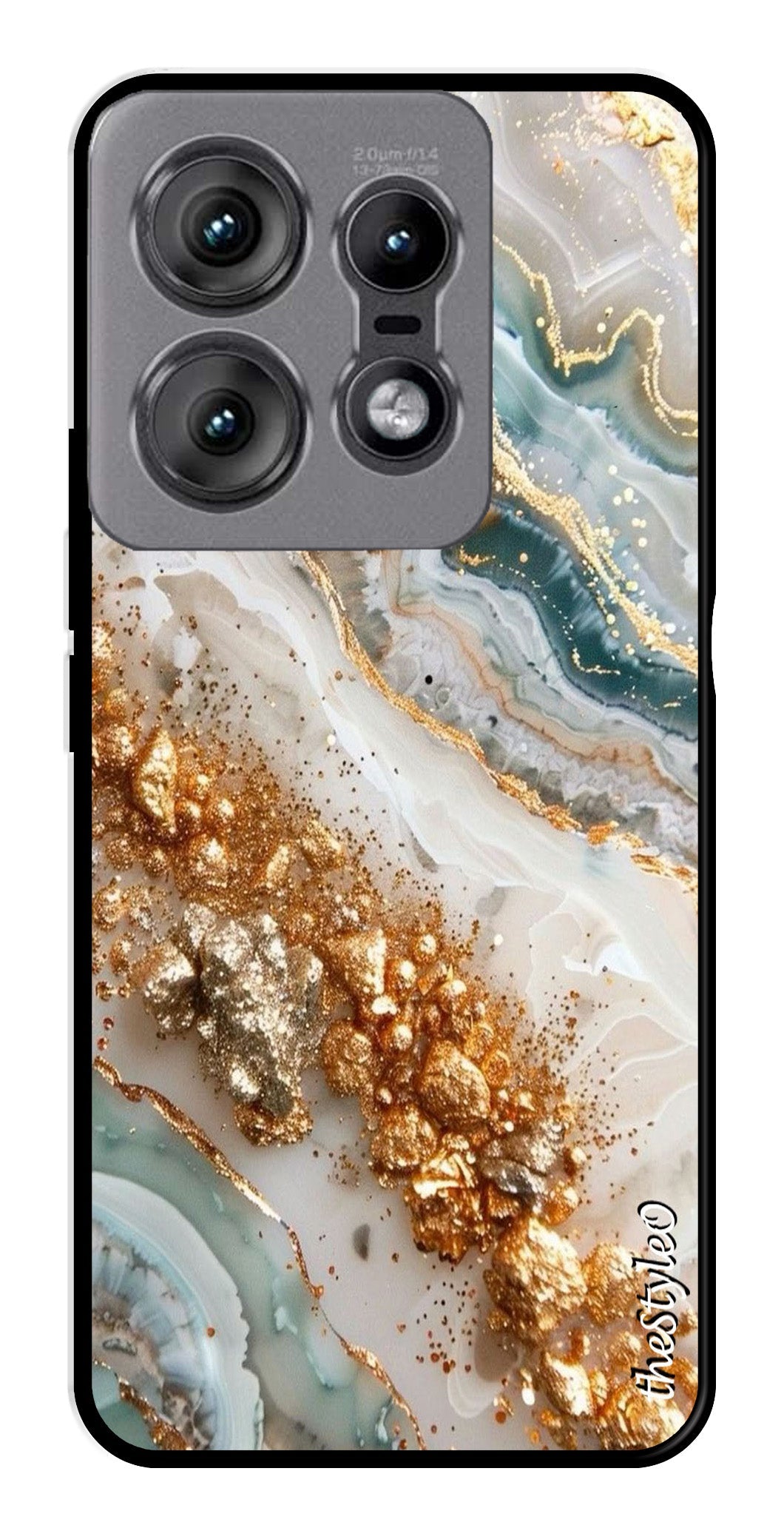 Marble Design Metal Mobile Case for Moto Edge 50 Pro 5G Marble Design Metal Mobile Case for Moto Edge 50 Pro 5G (Design No -92)