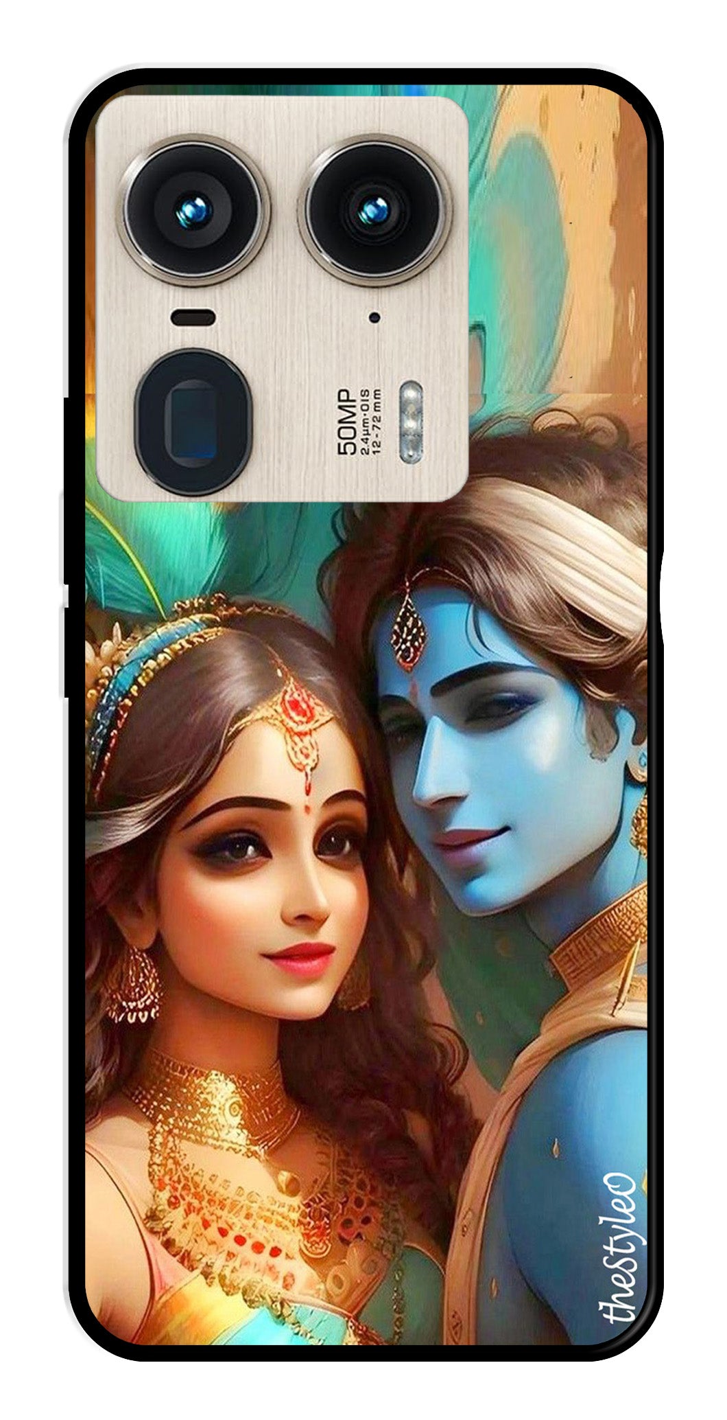 Lord Radha Krishna Metal Mobile Case for Moto Edge 50 Ultra 5G Lord Radha Krishna Metal Mobile Case for Moto Edge 50 Ultra 5G (Design No -01)
