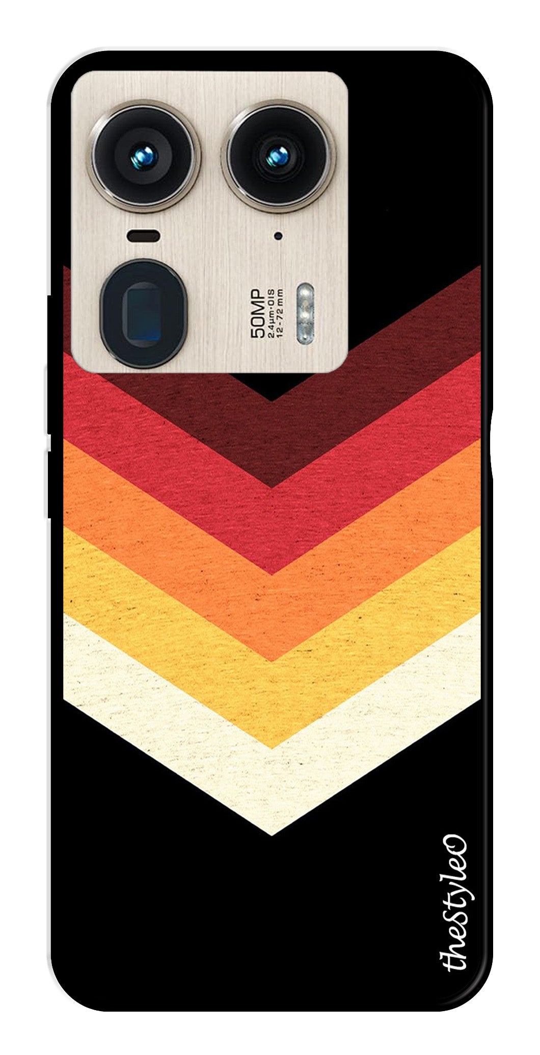 MultiColor Arrow Metal Mobile Case for Moto Edge 50 Ultra 5G MultiColor Arrow Metal Mobile Case for Moto Edge 50 Ultra 5G (Design No -04)