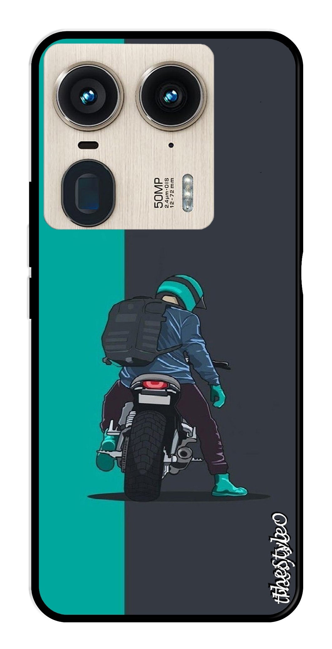 Bike Lover Metal Mobile Case for Moto Edge 50 Ultra 5G Bike Lover Metal Mobile Case for Moto Edge 50 Ultra 5G (Design No -05)