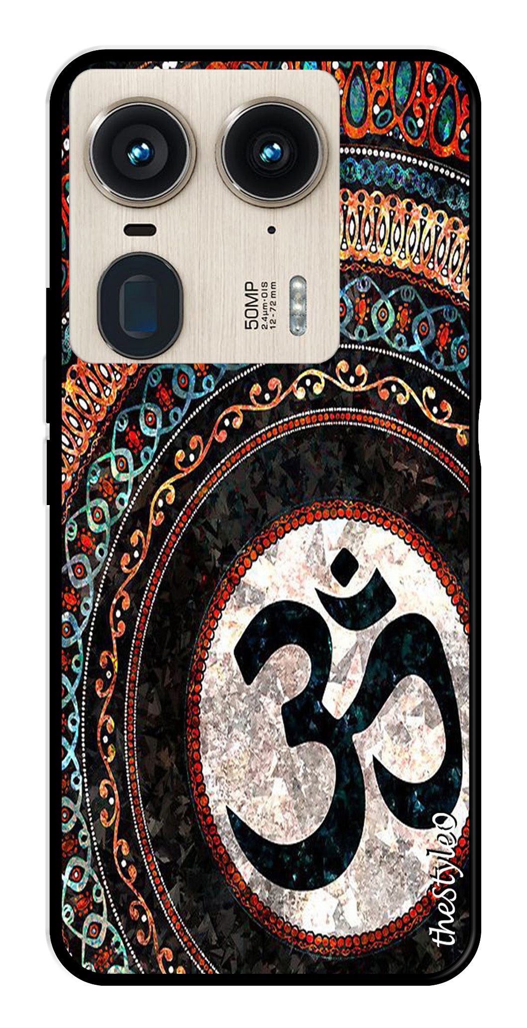 Leafs Design Metal Mobile Case for Moto Edge 50 Ultra 5G Leafs Design Metal Mobile Case for Moto Edge 50 Ultra 5G (Design No -14)