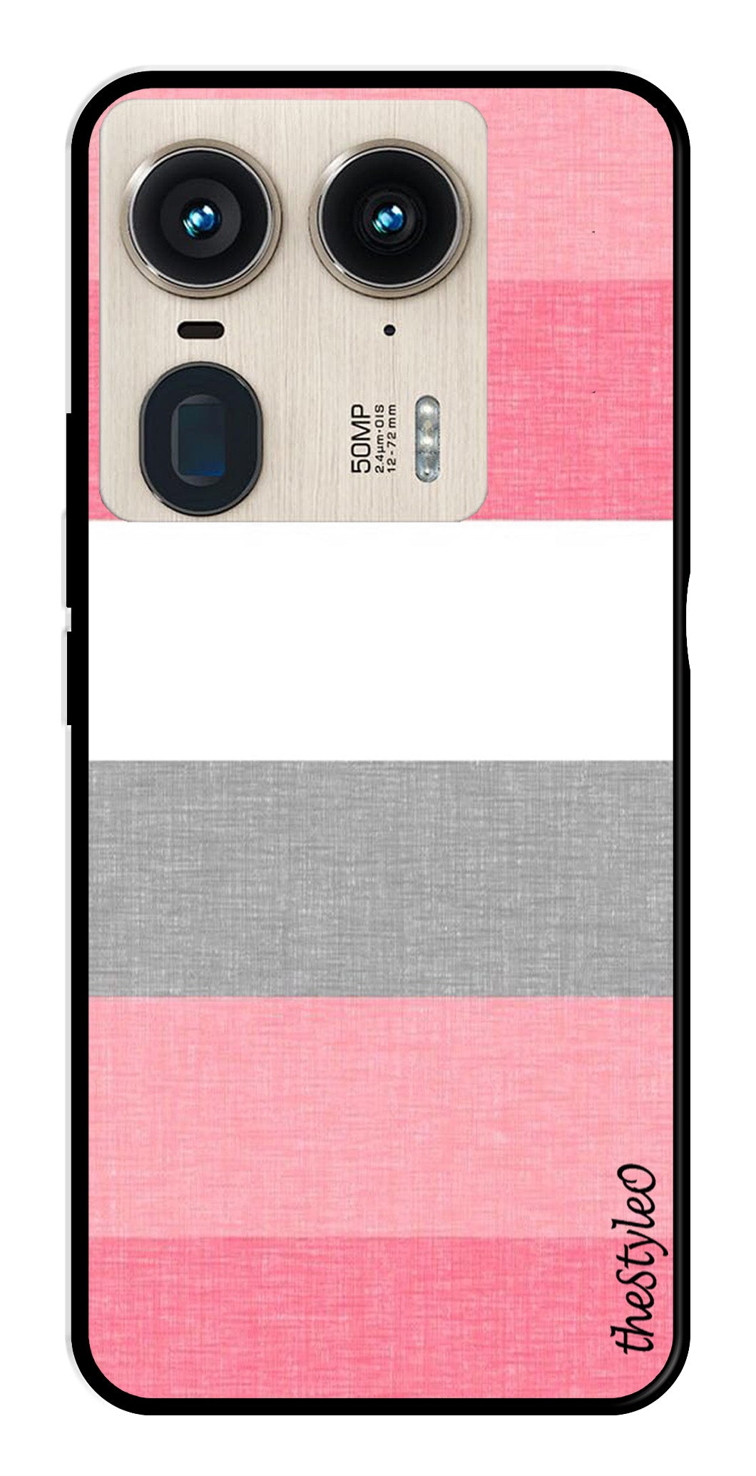 Hearts Pattern Metal Mobile Case for Moto Edge 50 Ultra 5G Hearts Pattern Metal Mobile Case for Moto Edge 50 Ultra 5G (Design No -22)