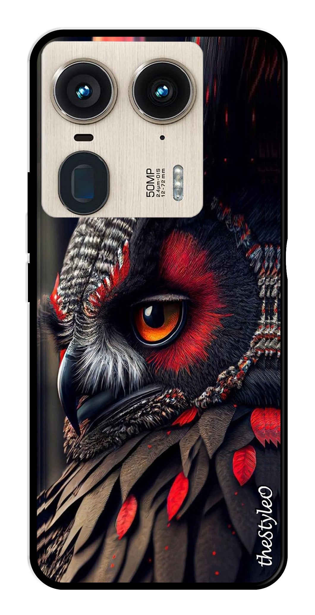 Flower Design Metal Mobile Case for Moto Edge 50 Ultra 5G Flower Design Metal Mobile Case for Moto Edge 50 Ultra 5G (Design No -25)