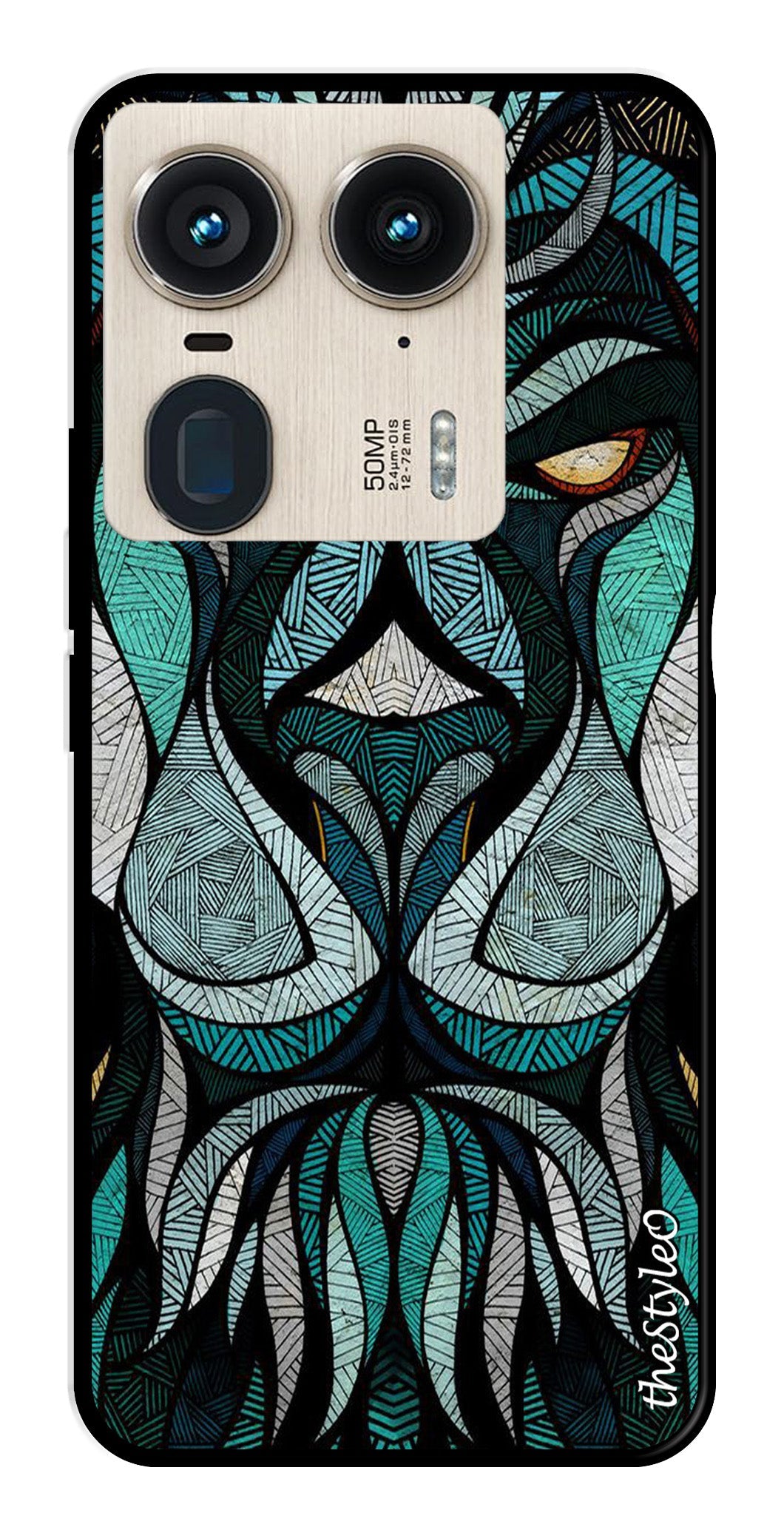 Muted Rainbow Metal Mobile Case for Moto Edge 50 Ultra 5G Muted Rainbow Metal Mobile Case for Moto Edge 50 Ultra 5G (Design No -39)