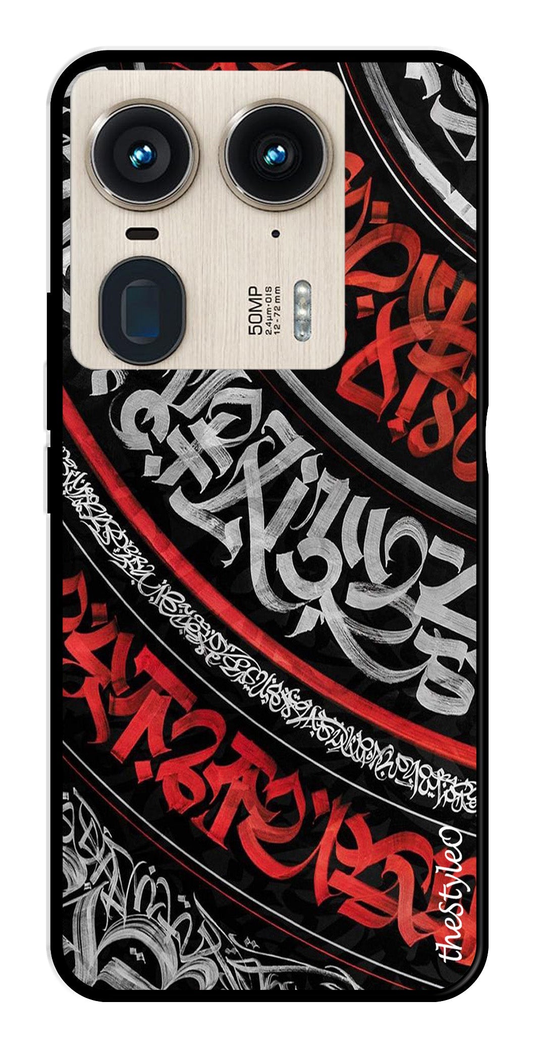 Modern Art Colorful Metal Mobile Case for Moto Edge 50 Ultra 5G Modern Art Colorful Metal Mobile Case for Moto Edge 50 Ultra 5G (Design No -48)