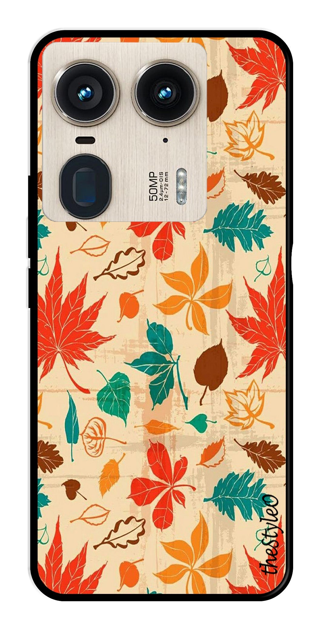 Autumn leaves Metal Mobile Case for Moto Edge 50 Ultra 5G Autumn leaves Metal Mobile Case for Moto Edge 50 Ultra 5G (Design No -55)