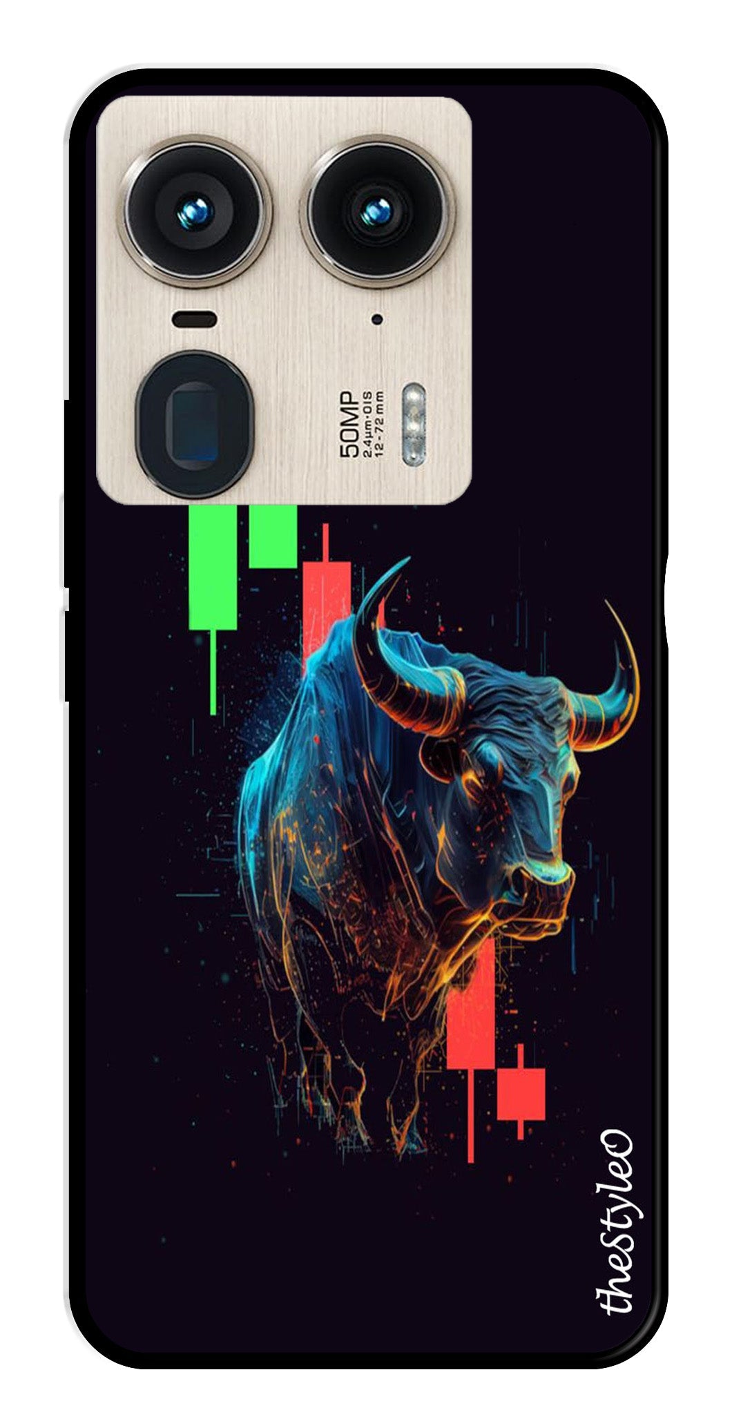 Stock Market Metal Mobile Case for Moto Edge 50 Ultra 5G Stock Market Metal Mobile Case for Moto Edge 50 Ultra 5G (Design No -77)