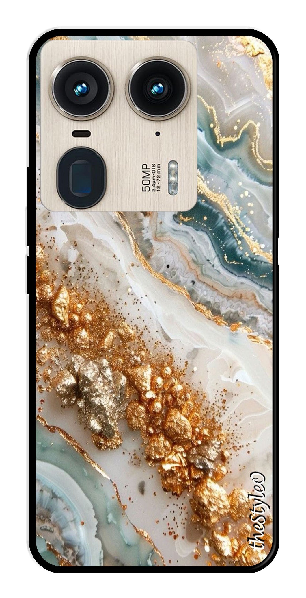 Marble Design Metal Mobile Case for Moto Edge 50 Ultra 5G Marble Design Metal Mobile Case for Moto Edge 50 Ultra 5G (Design No -92)