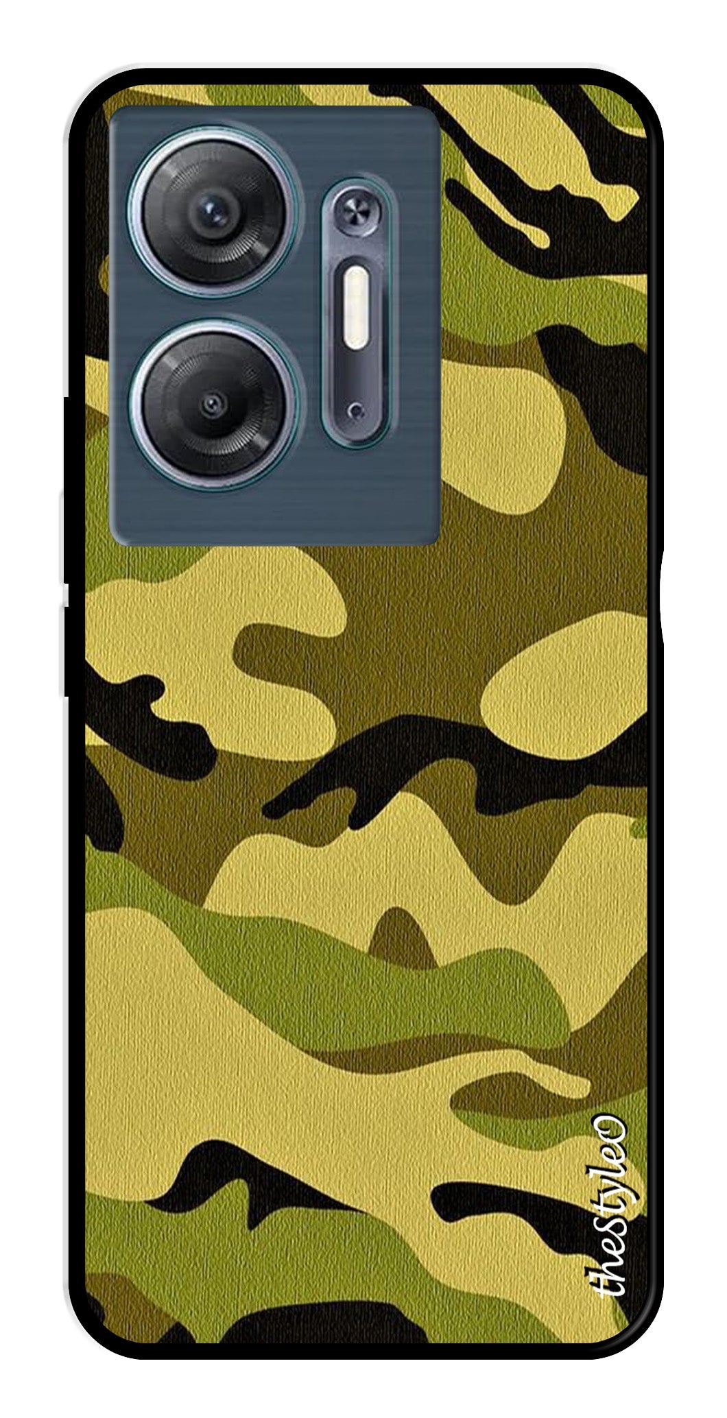 Blue Marble Metal Mobile Case for Infinix Hot 30 5G Blue Marble Metal Mobile Case for Infinix Hot 30 5G (Design No -34)