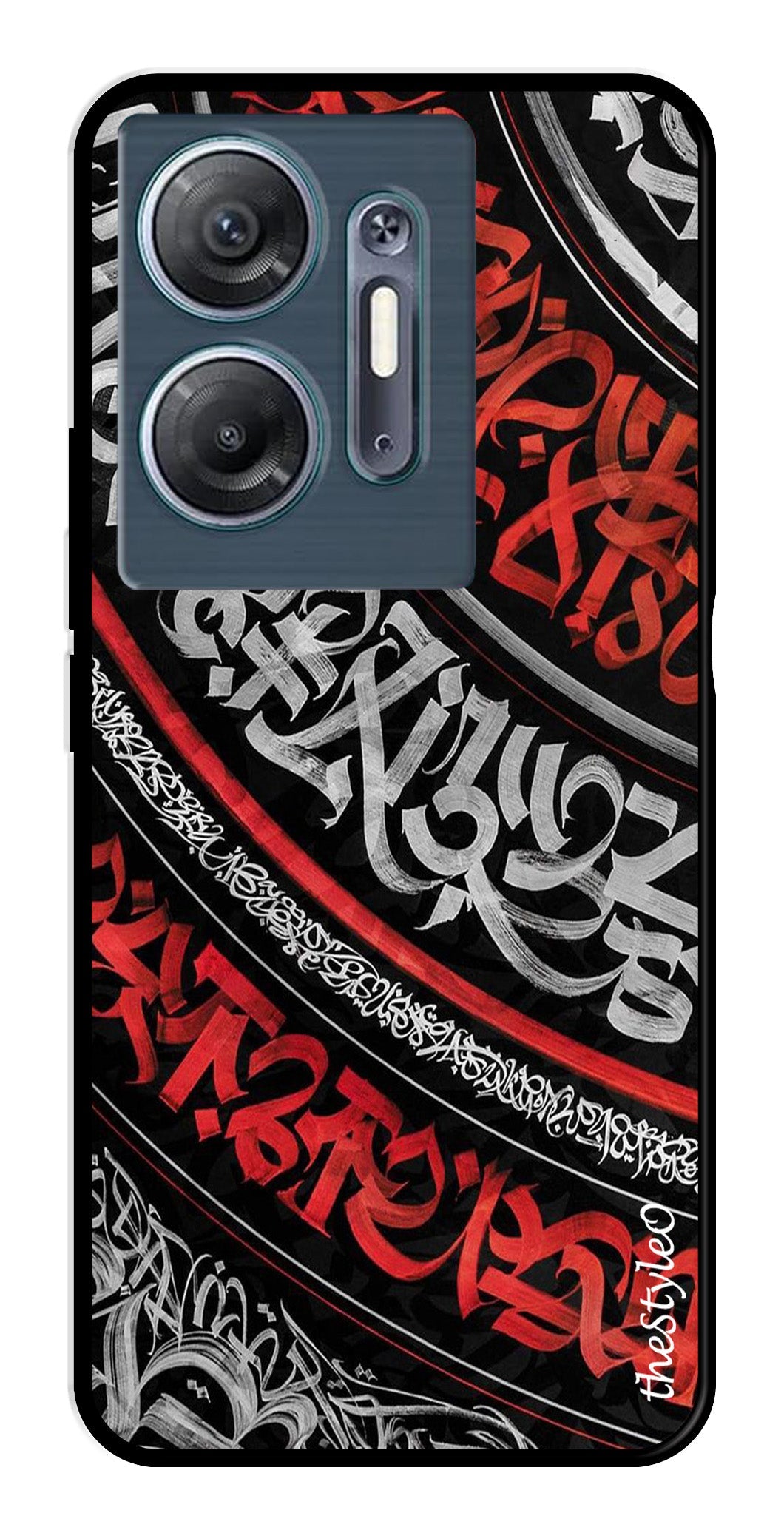 Modern Art Colorful Metal Mobile Case for Infinix Hot 30 5G Modern Art Colorful Metal Mobile Case for Infinix Hot 30 5G (Design No -48)