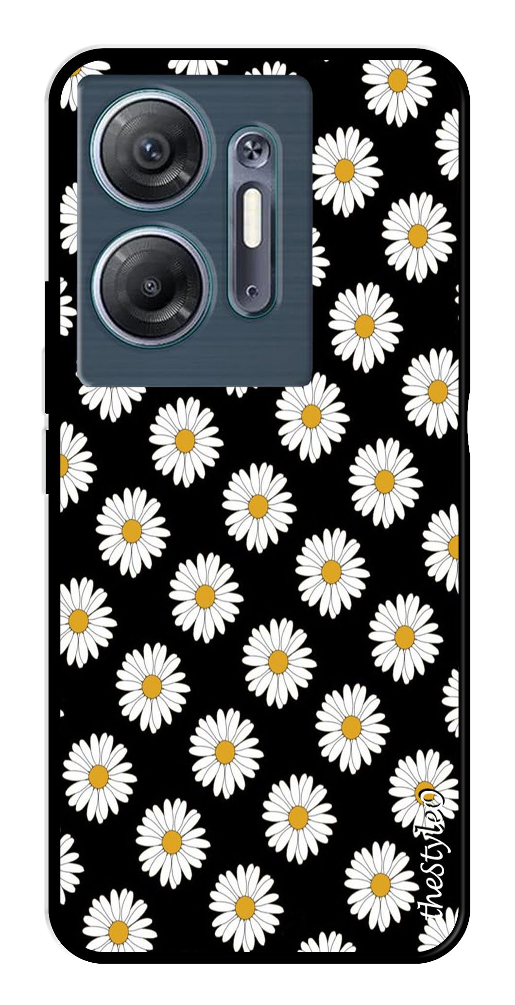 Daisy Flower Metal Mobile Case for Infinix Hot 30 5G Daisy Flower Metal Mobile Case for Infinix Hot 30 5G (Design No -75)