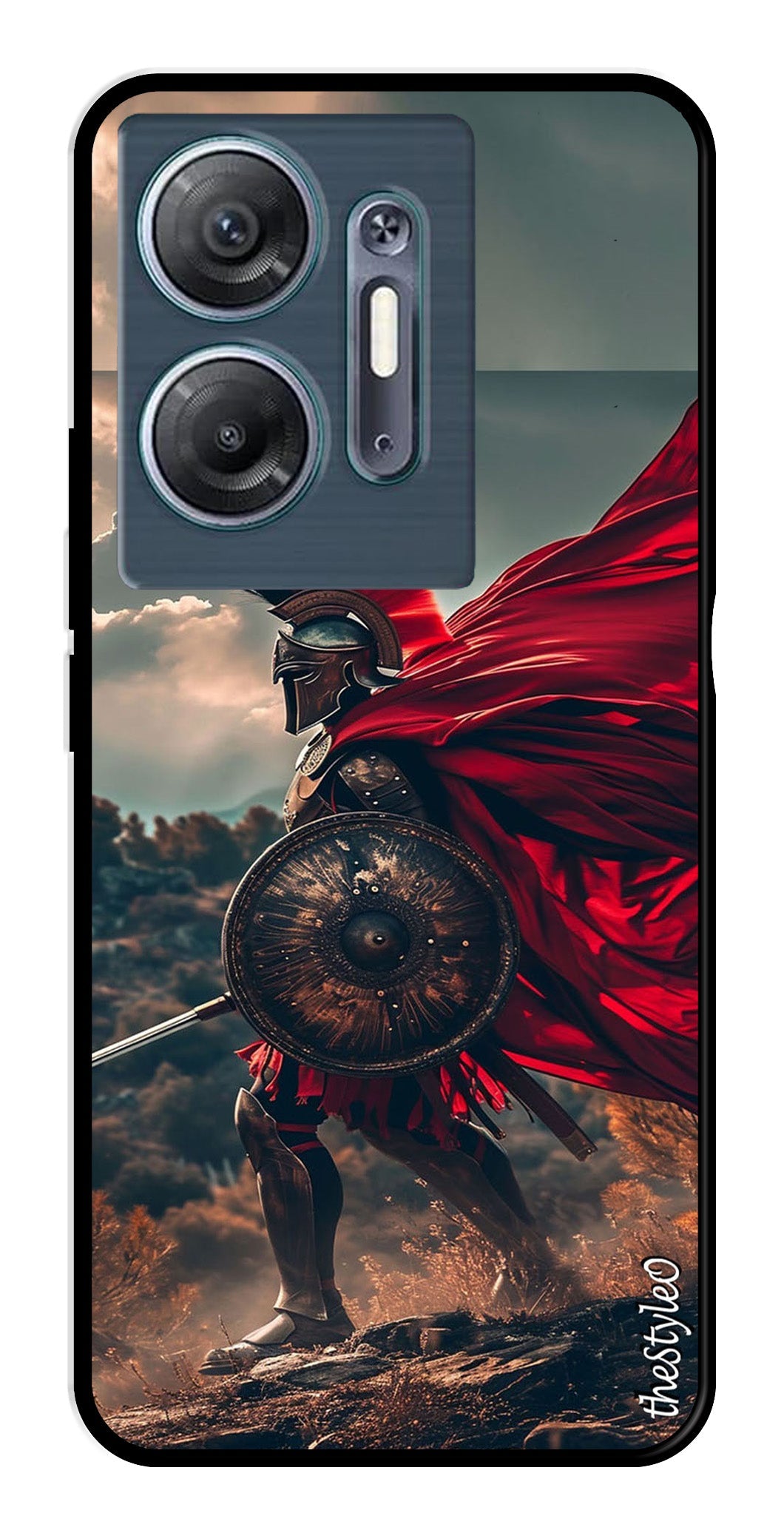 Spartan Fighter Metal Mobile Case for Infinix Hot 30 5G Spartan Fighter Metal Mobile Case for Infinix Hot 30 5G (Design No -89)