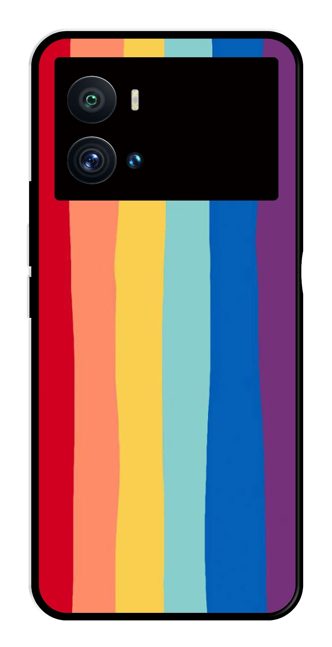 Rainbow MultiColor Metal Mobile Case for iQOO 9 Pro Rainbow MultiColor Metal Mobile Case for iQOO 9 Pro (Design No -03)