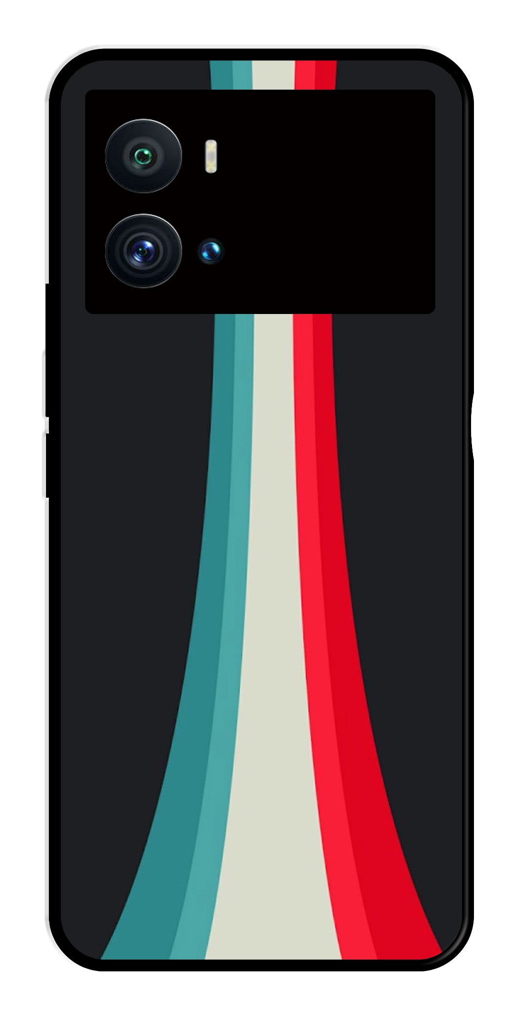 Modern Art Colorful Metal Mobile Case for iQOO 9 Pro Modern Art Colorful Metal Mobile Case for iQOO 9 Pro (Design No -48)