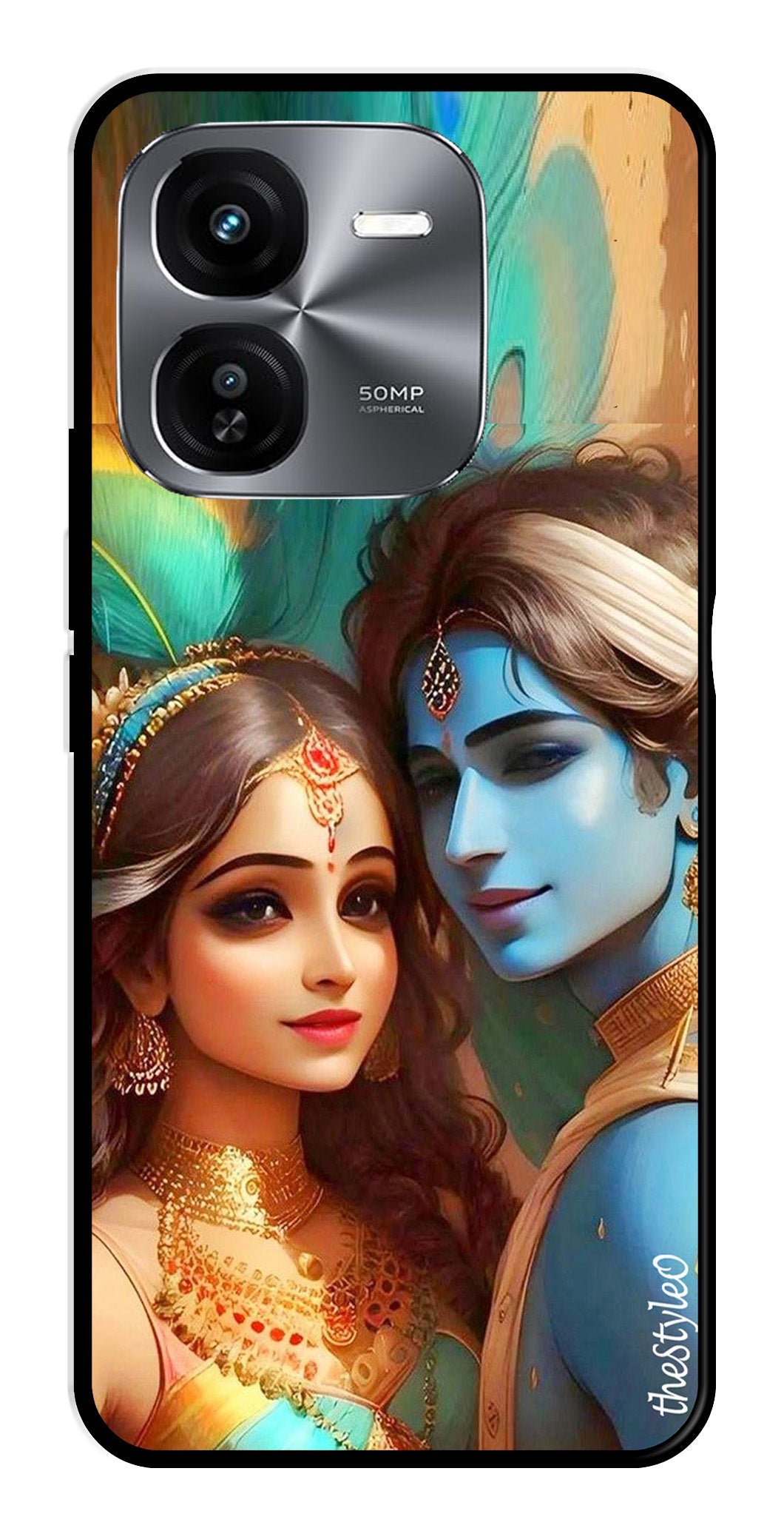 Lord Radha Krishna Metal Mobile Case for iQOO Z9X 5G Lord Radha Krishna Metal Mobile Case for iQOO Z9X 5G (Design No -01)