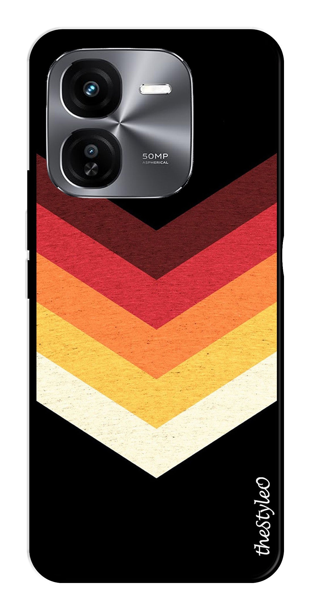 MultiColor Arrow Metal Mobile Case for iQOO Z9X 5G MultiColor Arrow Metal Mobile Case for iQOO Z9X 5G (Design No -04)