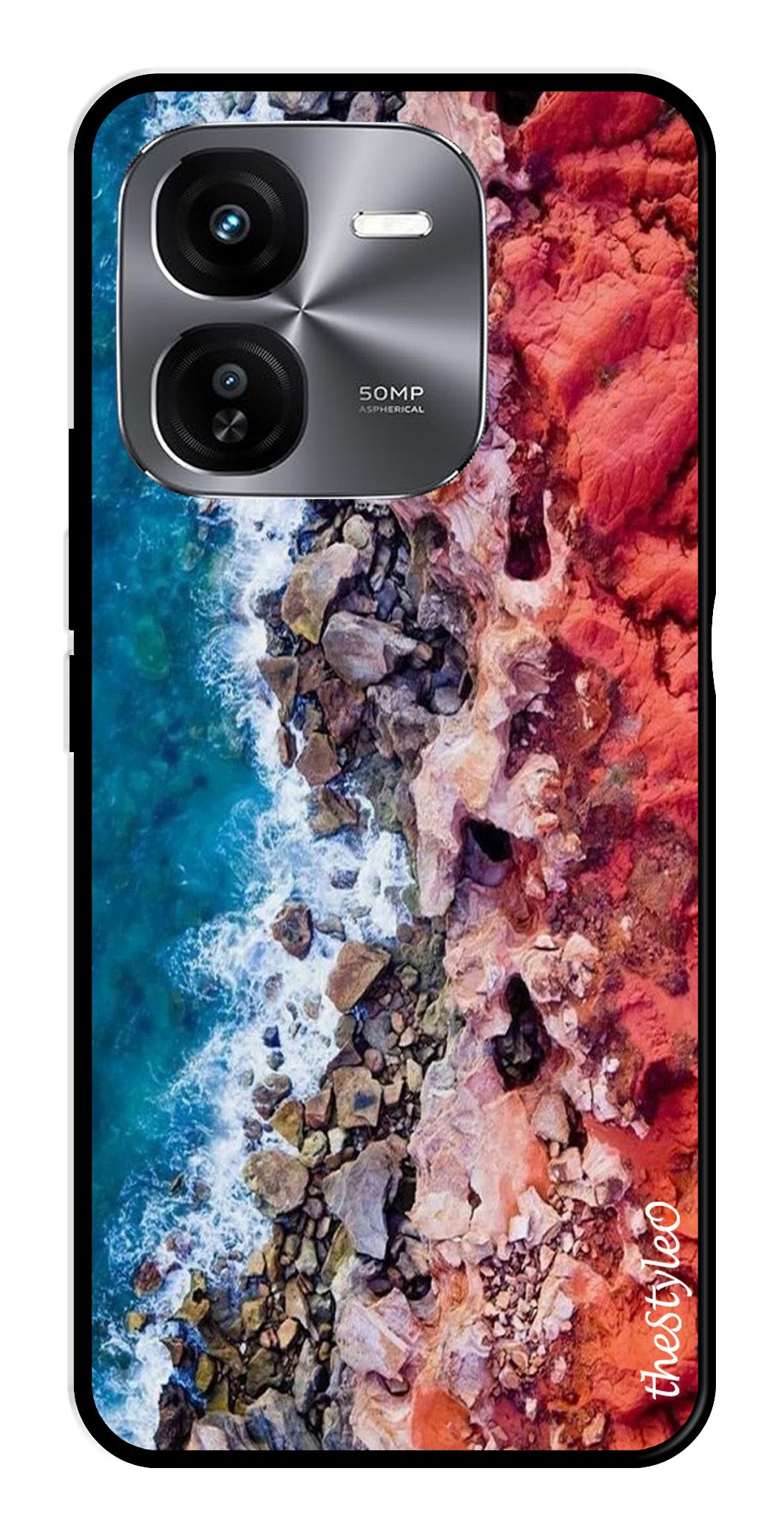 MultiColor Pattern Metal Mobile Case for iQOO Z9X 5G MultiColor Pattern Metal Mobile Case for iQOO Z9X 5G (Design No -17)