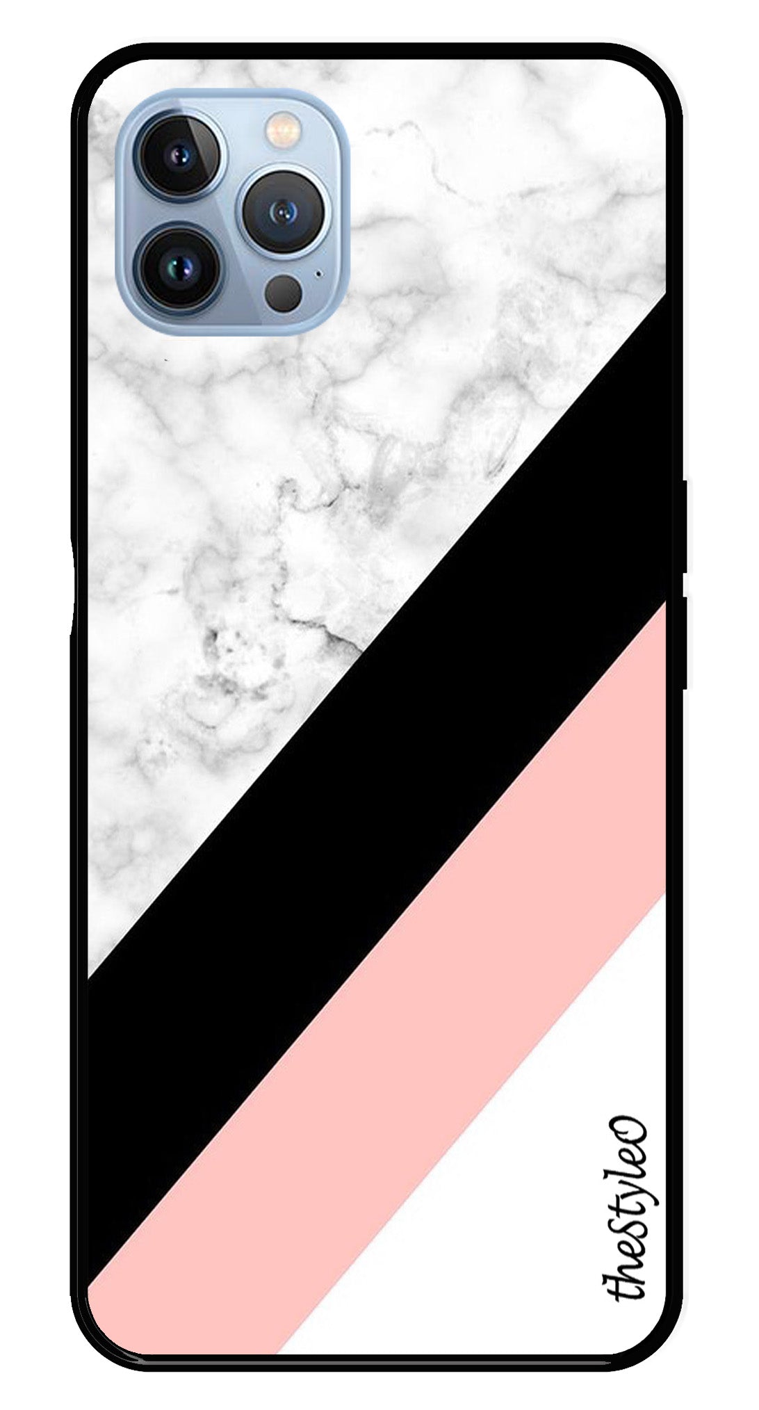 Pink Pattern Metal Mobile Case for iPhone 16 Pro Pink Pattern Metal Mobile Case for iPhone 16 Pro (Design No -23)