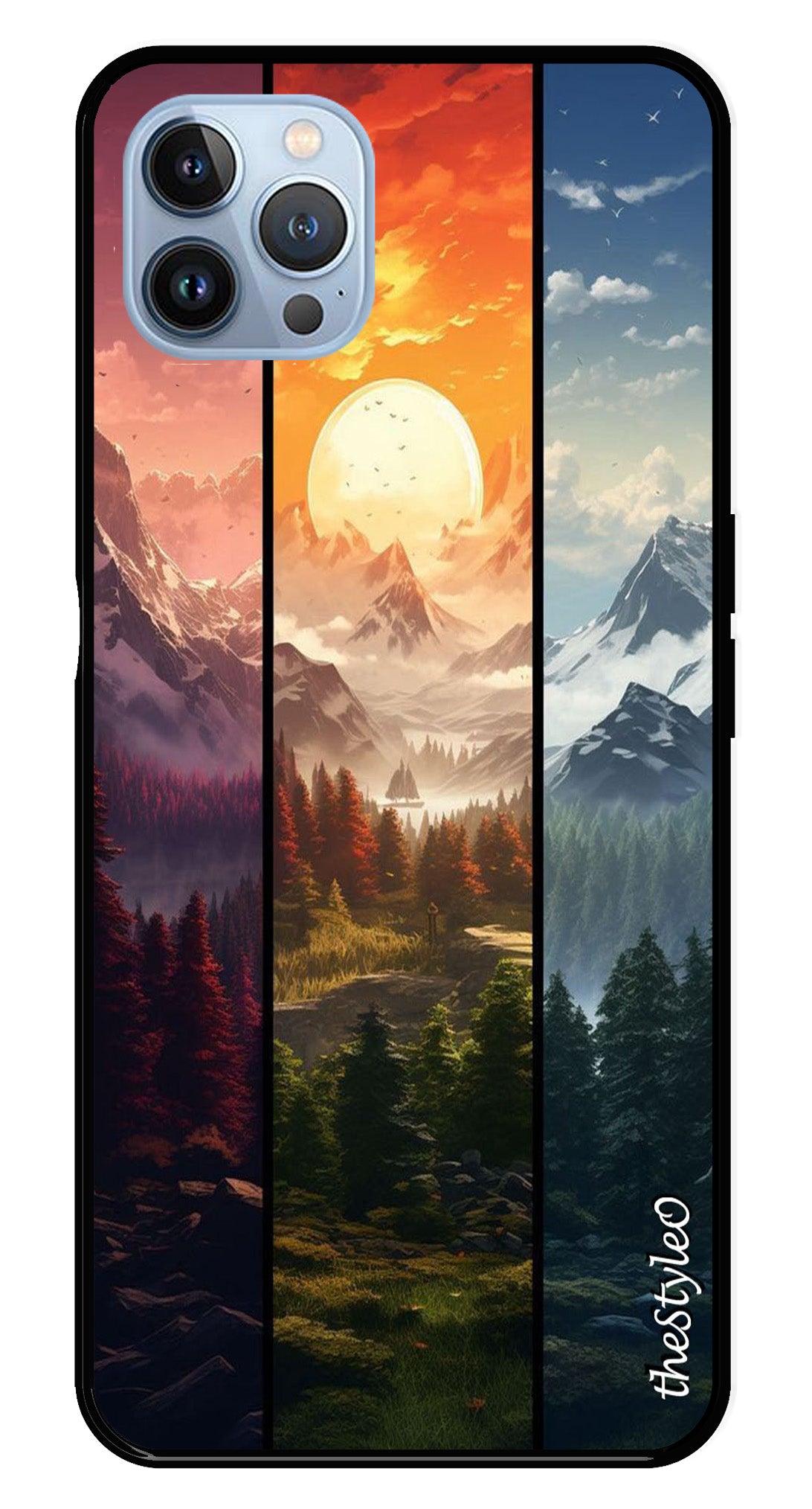 Nature Design Metal Mobile Case for iPhone 16 Pro Nature Design Metal Mobile Case for iPhone 16 Pro (Design No -71)