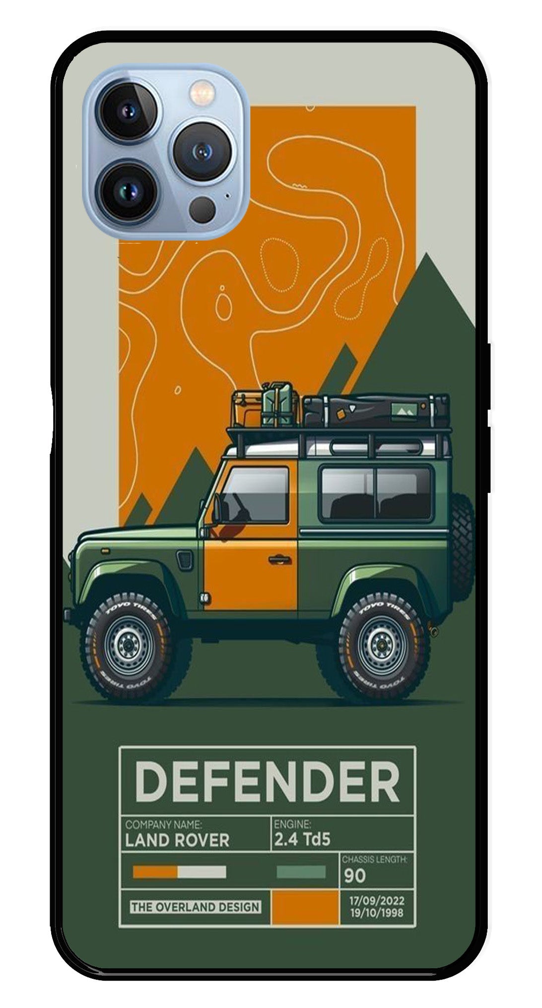 Defender Metal Mobile Case for iPhone 16 Pro Max Defender Metal Mobile Case for iPhone 16 Pro Max (Design No -72)