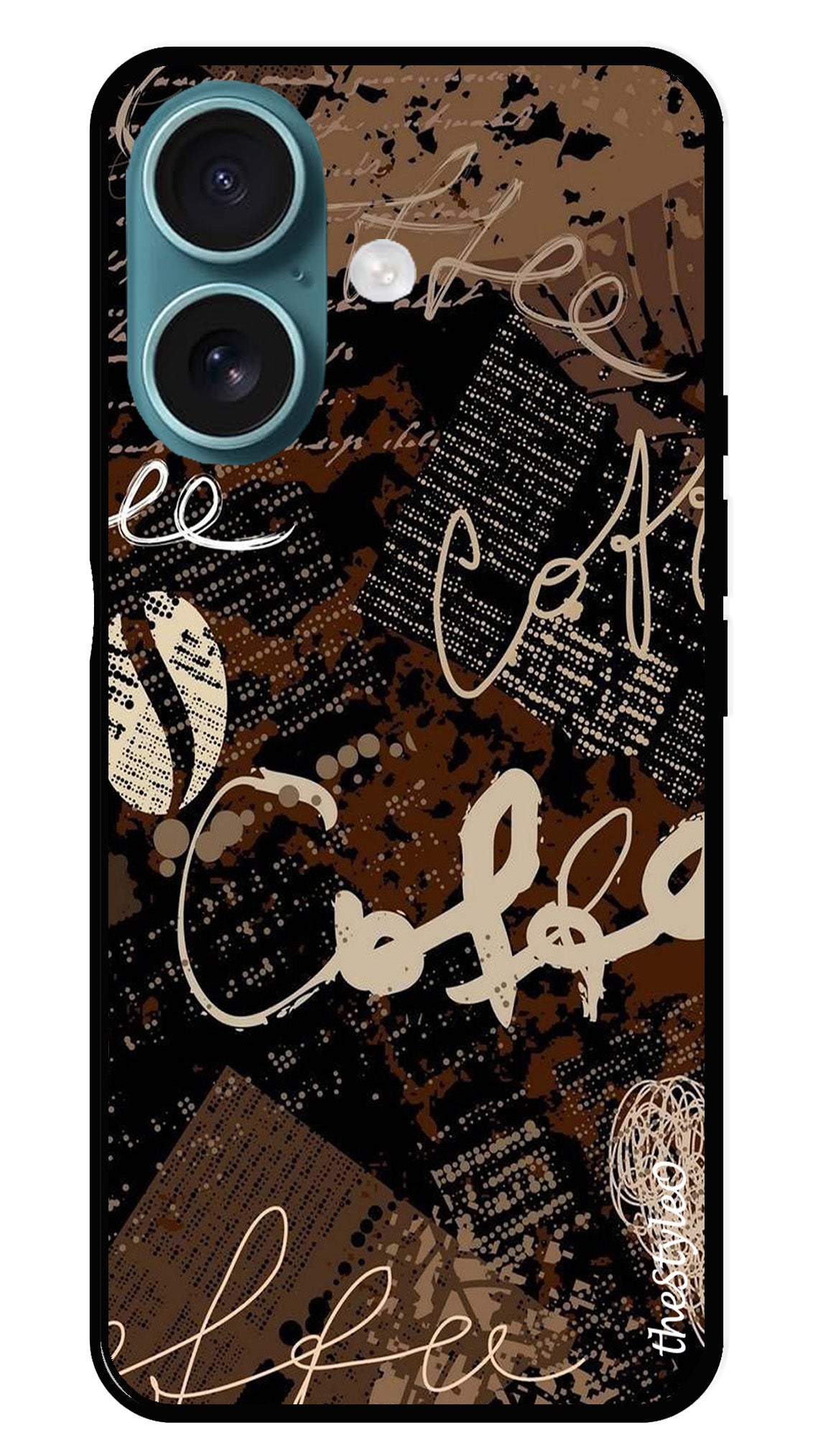 Marble Pattern Metal Mobile Case for iPhone 16 Plus Marble Pattern Metal Mobile Case for iPhone 16 Plus (Design No -36)