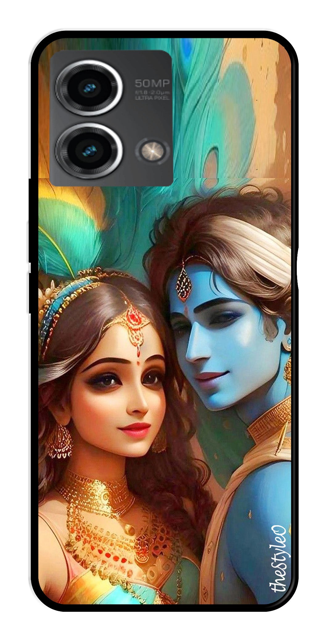 Lord Radha Krishna Metal Mobile Case for Moto G Stylus Lord Radha Krishna Metal Mobile Case for Moto G Stylus (Design No -01)