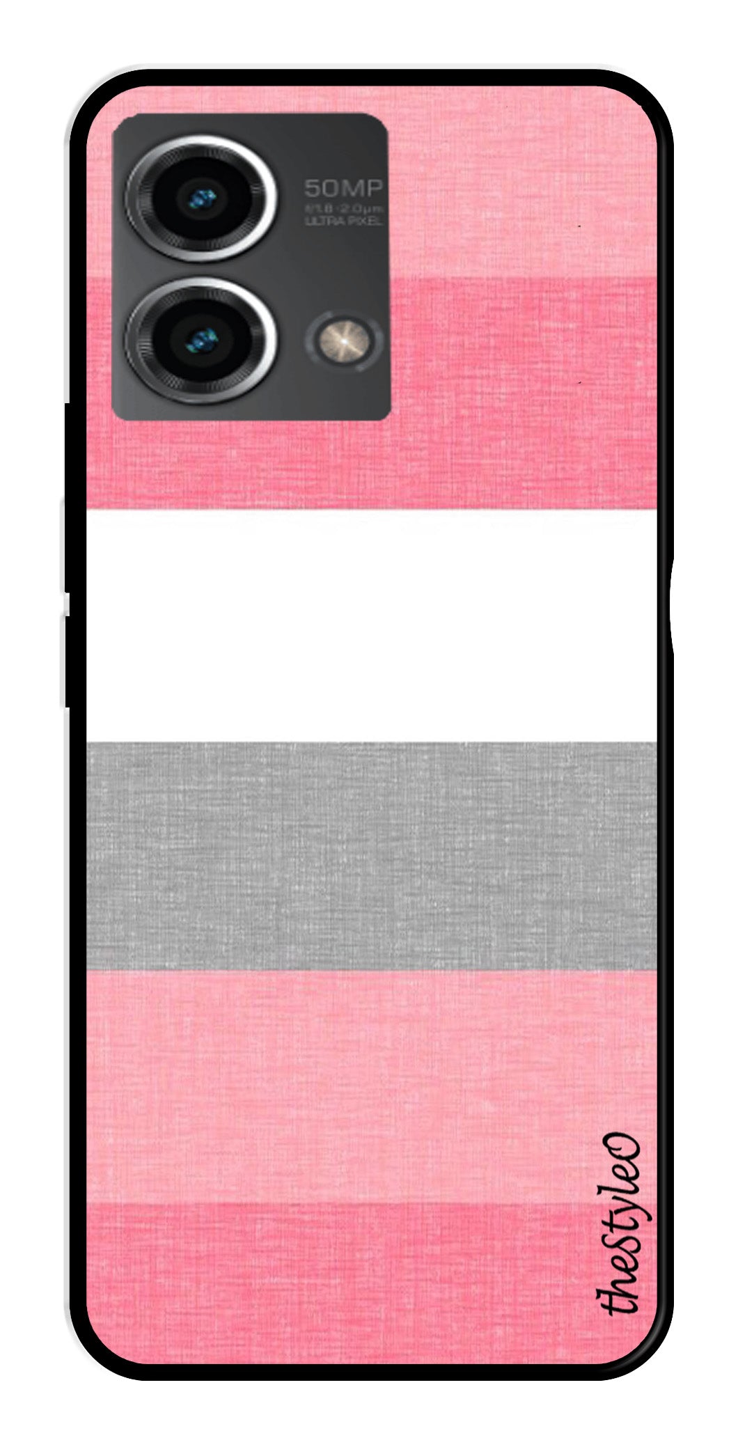 Hearts Pattern Metal Mobile Case for Moto G Stylus Hearts Pattern Metal Mobile Case for Moto G Stylus (Design No -22)