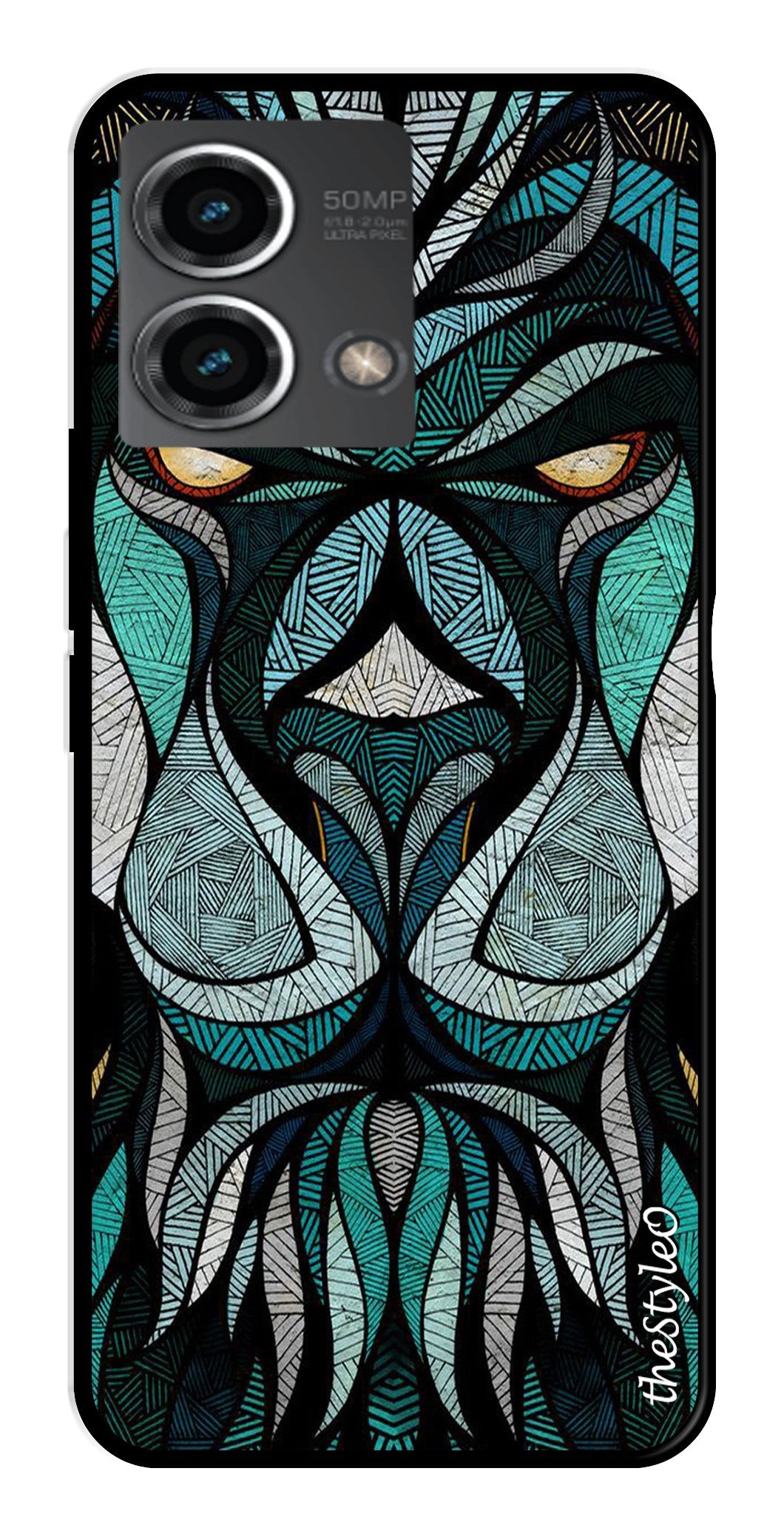 Muted Rainbow Metal Mobile Case for Moto G Stylus Muted Rainbow Metal Mobile Case for Moto G Stylus (Design No -39)