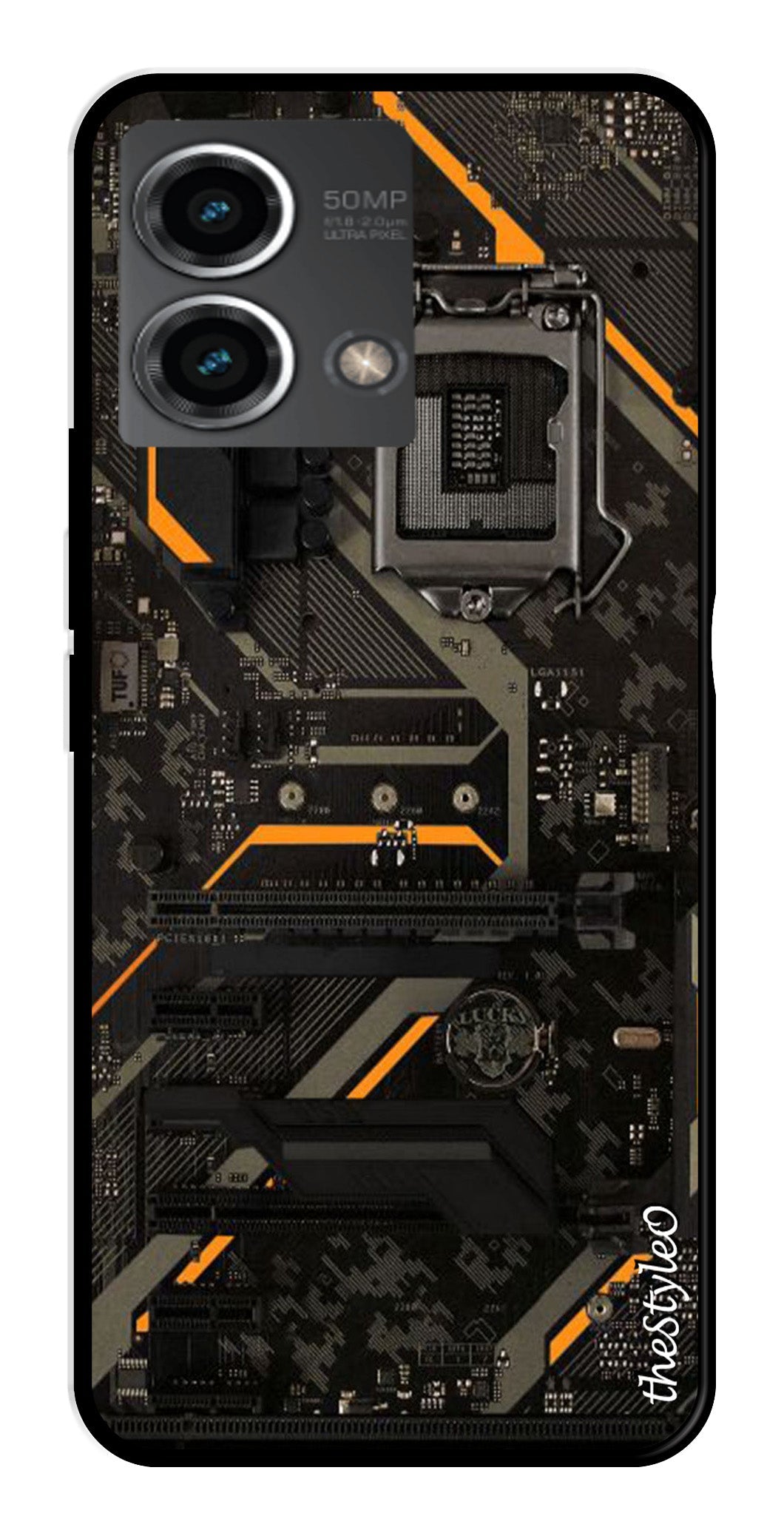 Circuit Design Metal Mobile Case for Moto G Stylus Circuit Design Metal Mobile Case for Moto G Stylus (Design No -63)