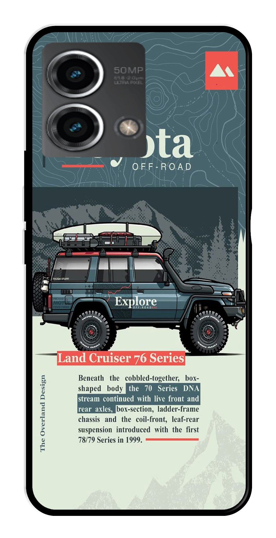 Land Cruiser Metal Mobile Case for Moto G Stylus Land Cruiser Metal Mobile Case for Moto G Stylus (Design No -78)