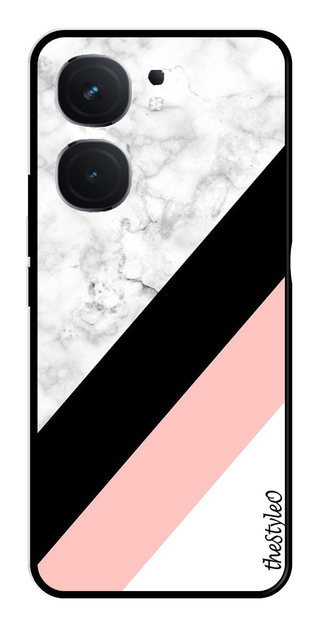Pink Pattern Metal Mobile Case for iQOO Neo 9 Pro 5G Pink Pattern Metal Mobile Case for iQOO Neo 9 Pro 5G (Design No -23)