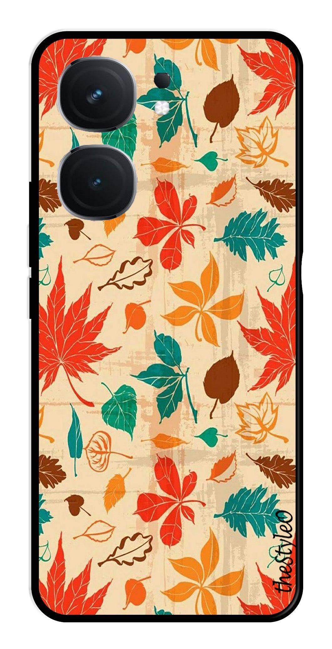 Autumn leaves Metal Mobile Case for iQOO Neo 9 Pro 5G Autumn leaves Metal Mobile Case for iQOO Neo 9 Pro 5G (Design No -55)