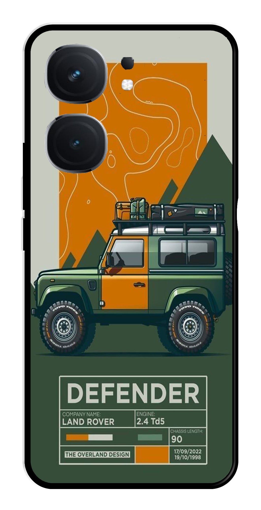 Defender Metal Mobile Case for iQOO Neo 9 Pro 5G Defender Metal Mobile Case for iQOO Neo 9 Pro 5G (Design No -72)