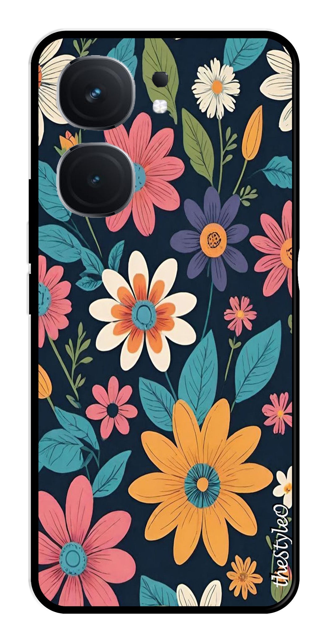 Colorful Abstract Metal Mobile Case for iQOO Neo 9 Pro 5G Colorful Abstract Metal Mobile Case for iQOO Neo 9 Pro 5G (Design No -76)