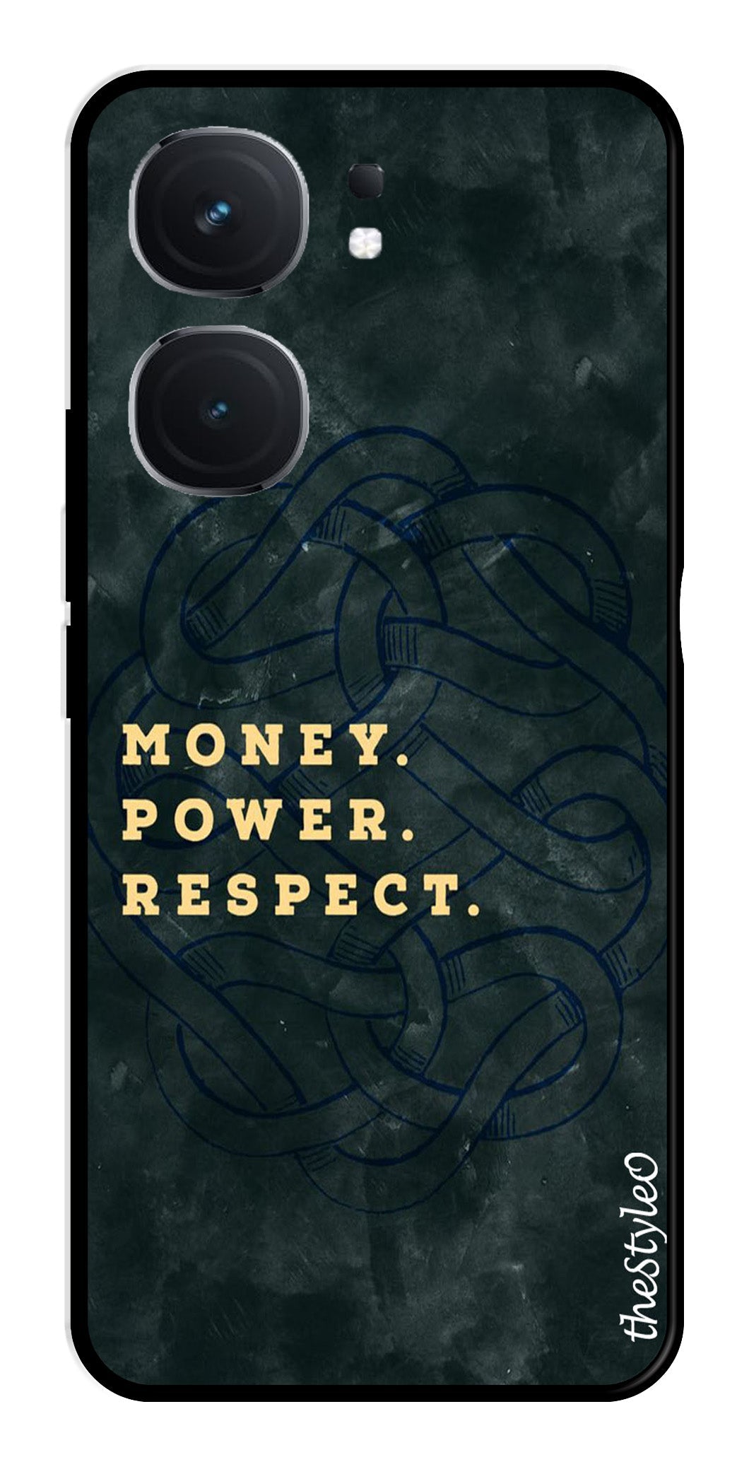 Money Power Respect Metal Mobile Case for iQOO Neo 9 Pro 5G Money Power Respect Metal Mobile Case for iQOO Neo 9 Pro 5G (Design No -79)
