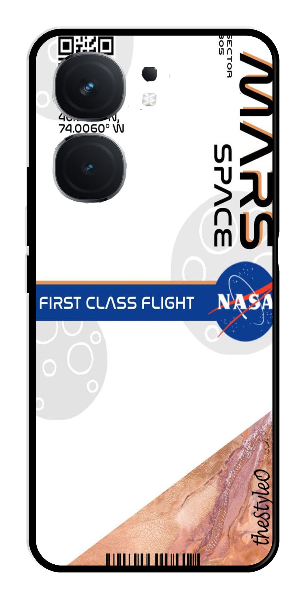 Mars Space Metal Mobile Case for iQOO Neo 9 Pro 5G Mars Space Metal Mobile Case for iQOO Neo 9 Pro 5G (Design No -81)
