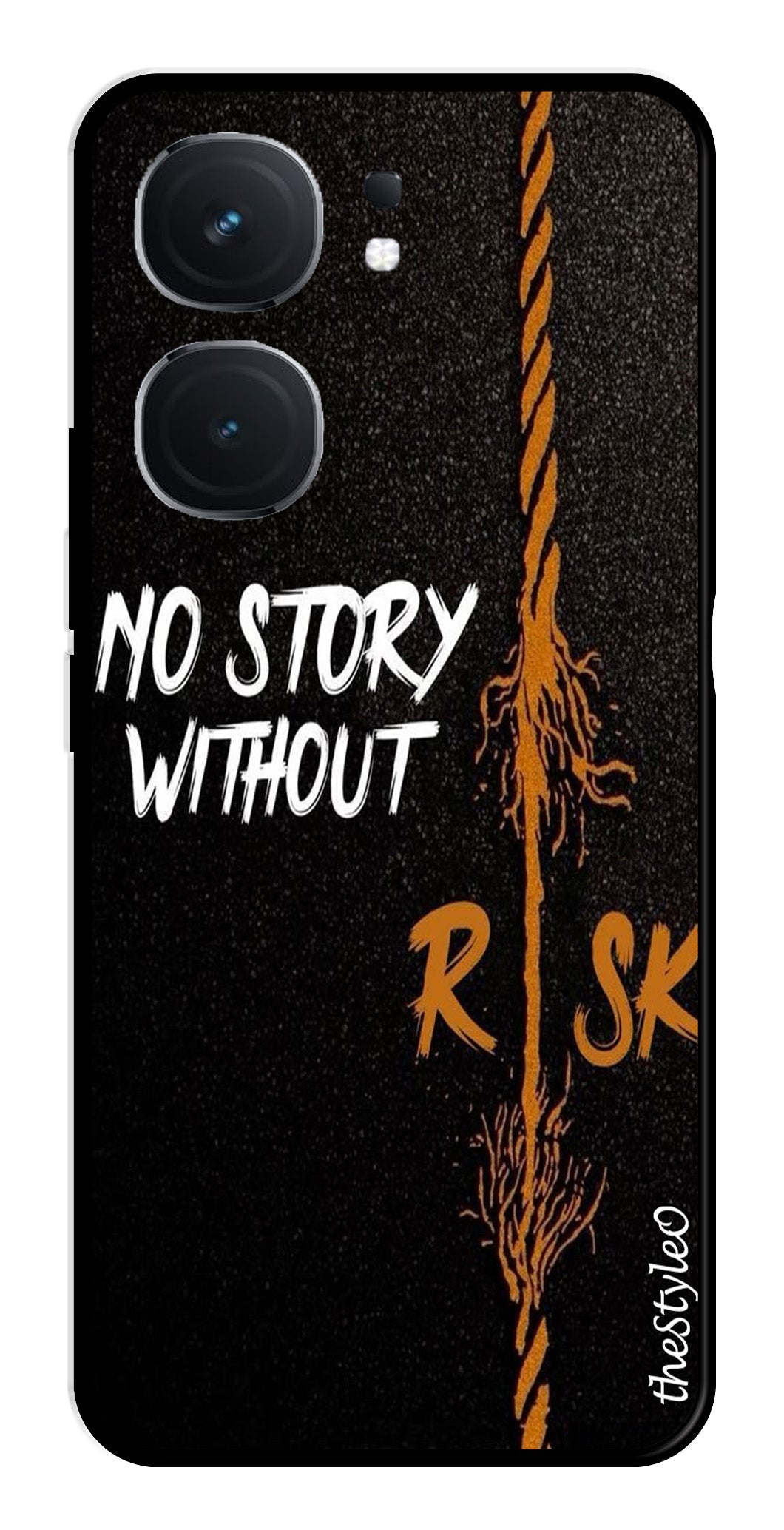 No Story without Risk Metal Mobile Case for iQOO Neo 9 Pro 5G No Story without Risk Metal Mobile Case for iQOO Neo 9 Pro 5G (Design No -82)