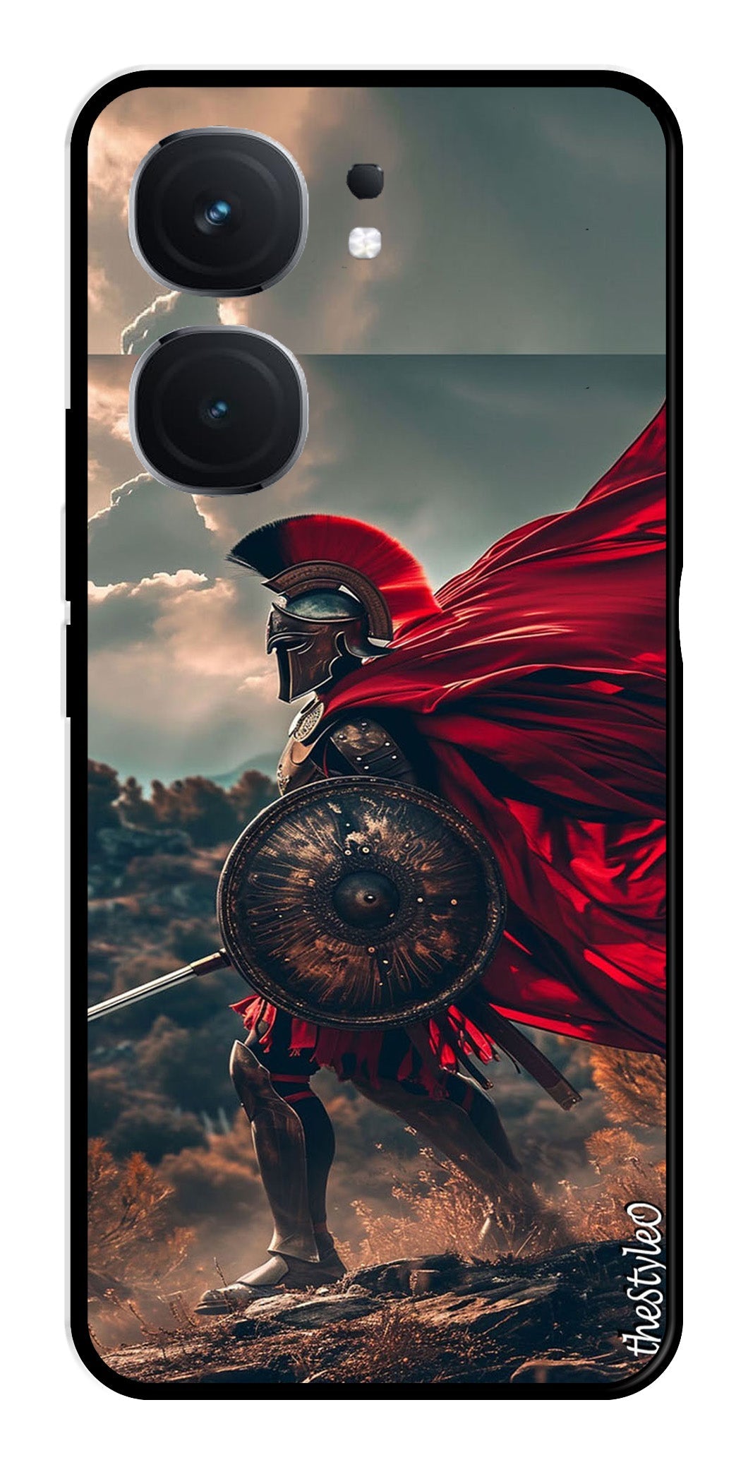 Spartan Fighter Metal Mobile Case for iQOO Neo 9 Pro 5G Spartan Fighter Metal Mobile Case for iQOO Neo 9 Pro 5G (Design No -89)