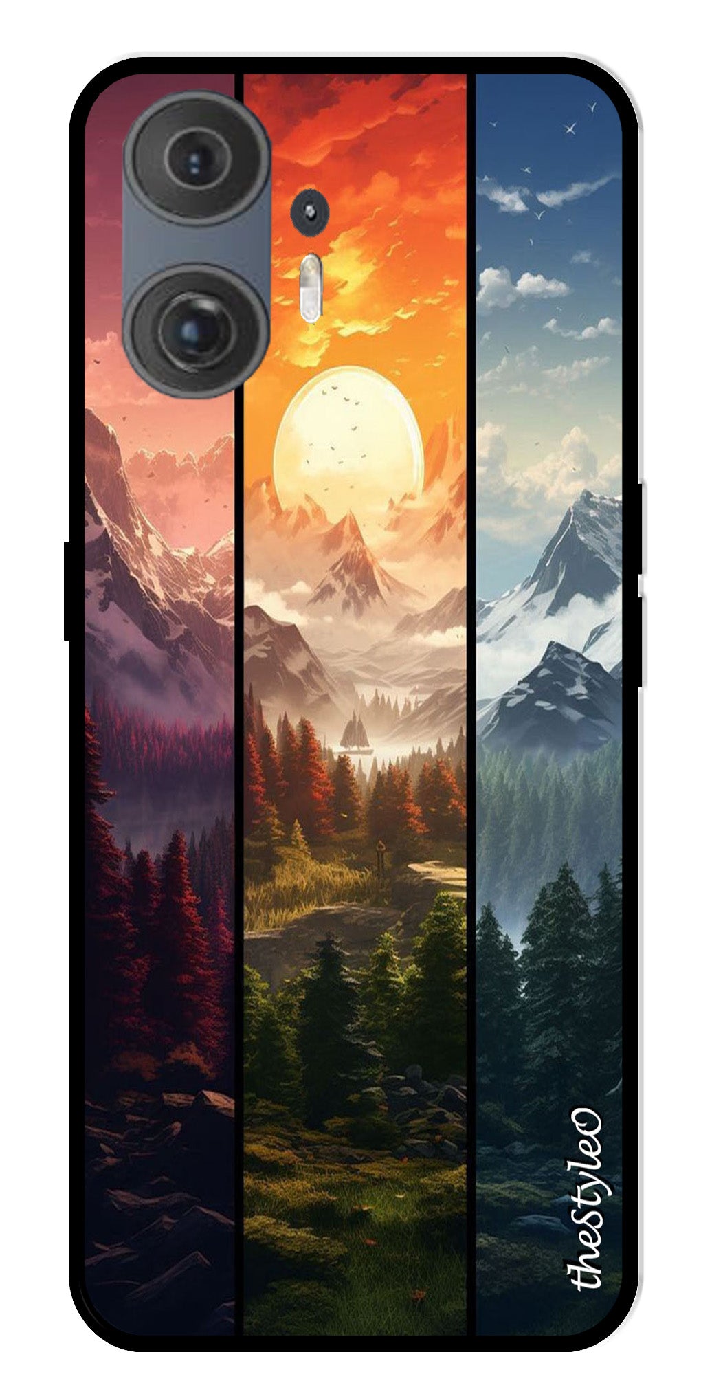 Nature Design Metal Mobile Case for Nothing Phone 2 Nature Design Metal Mobile Case for Nothing Phone 2 (Design No -71)