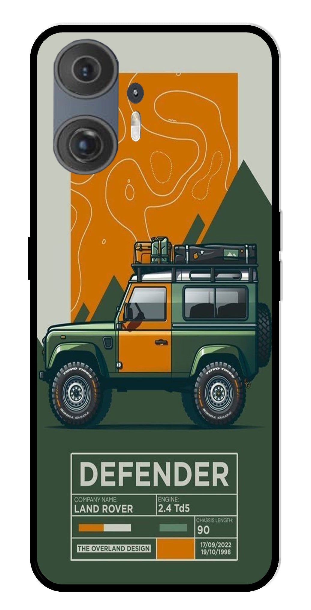 Defender Metal Mobile Case for Nothing Phone 2 Defender Metal Mobile Case for Nothing Phone 2 (Design No -72)
