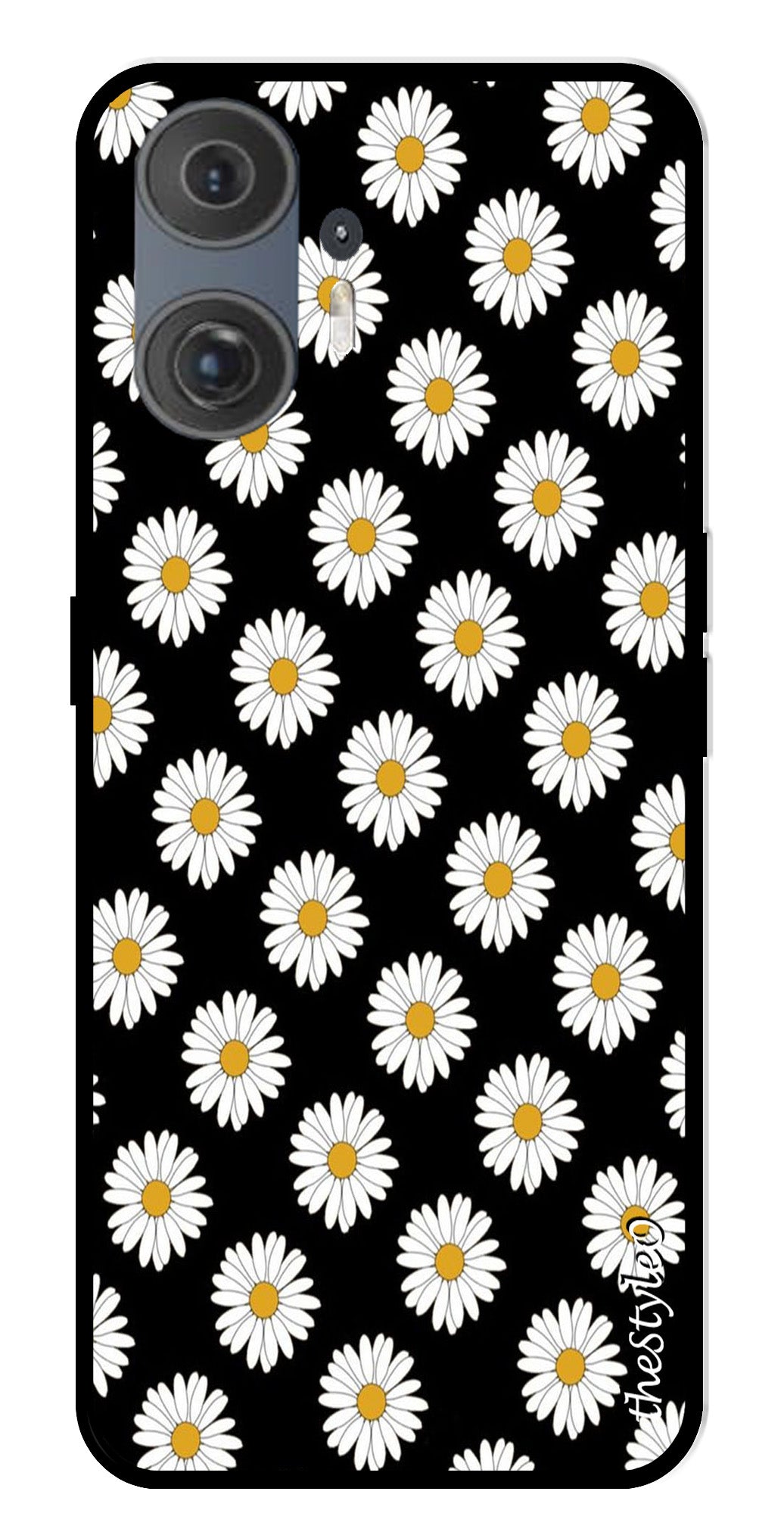 Daisy Flower Metal Mobile Case for Nothing Phone 2 Daisy Flower Metal Mobile Case for Nothing Phone 2 (Design No -75)