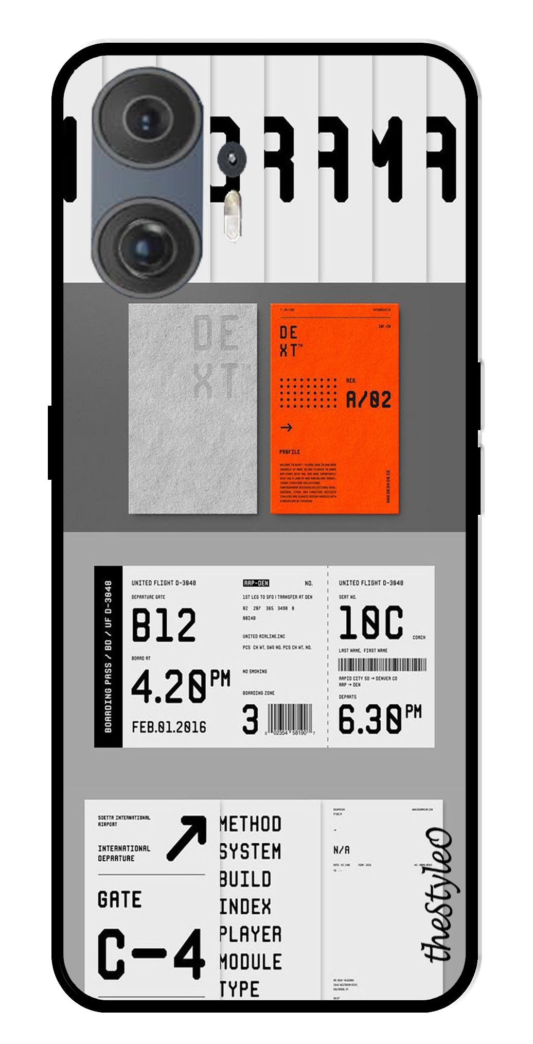 Monorama Metal Mobile Case for Nothing Phone 2 Monorama Metal Mobile Case for Nothing Phone 2 (Design No -80)