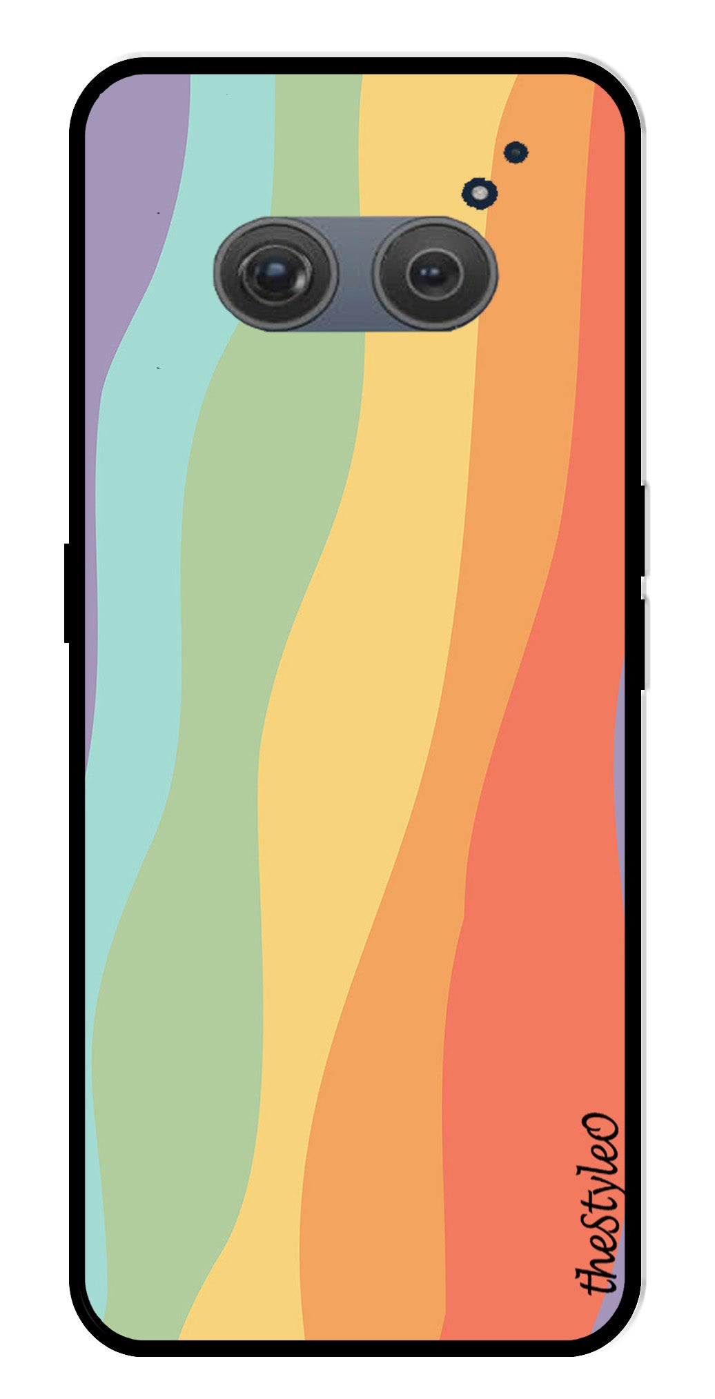 Muted Rainbow Metal Mobile Case for Redmi 10 Prime Muted Rainbow Metal Mobile Case for Redmi 10 Prime (Design No -02)