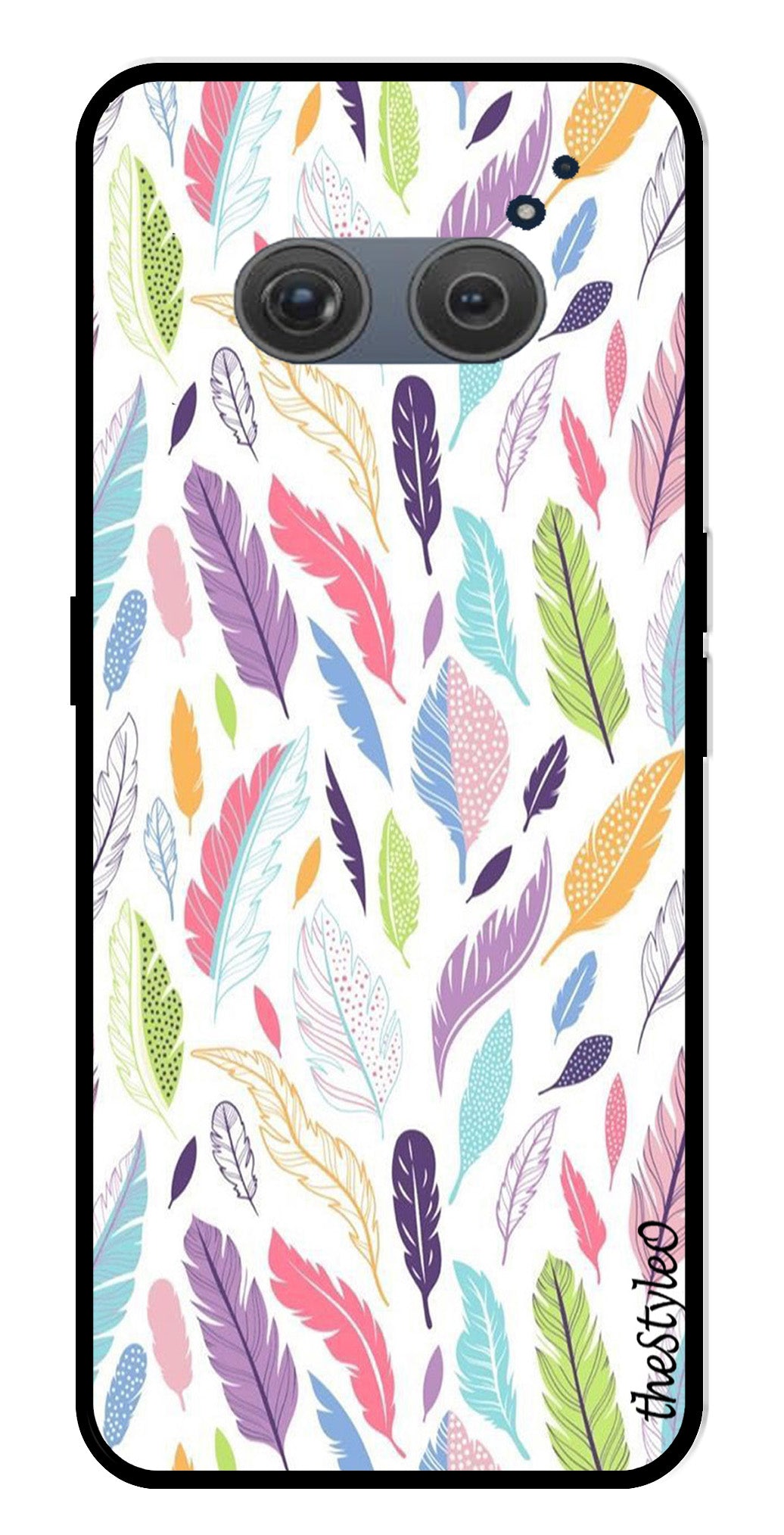 Colorful Feathers Metal Mobile Case for Redmi 10 Prime Colorful Feathers Metal Mobile Case for Redmi 10 Prime (Design No -06)