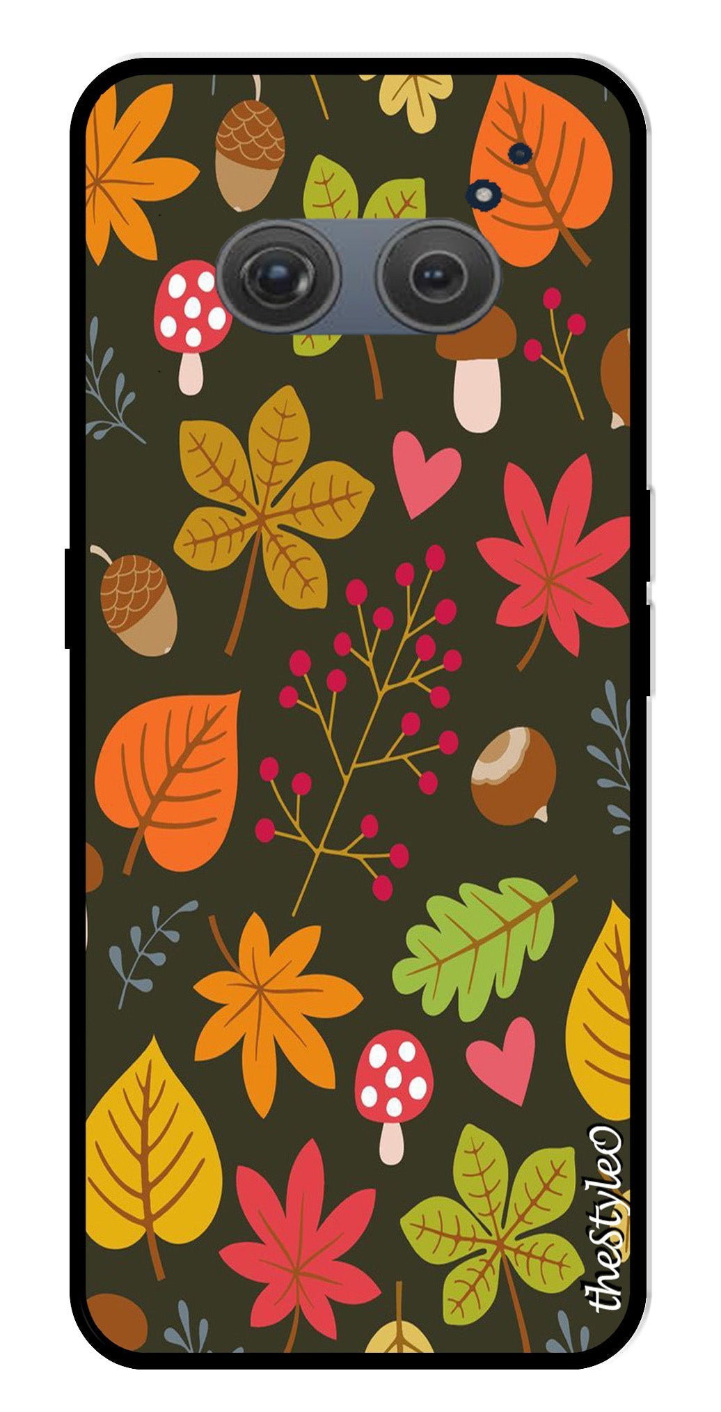 Flower Leaves Design Metal Mobile Case for Redmi 10 Prime Flower Leaves Design Metal Mobile Case for Redmi 10 Prime (Design No -50)