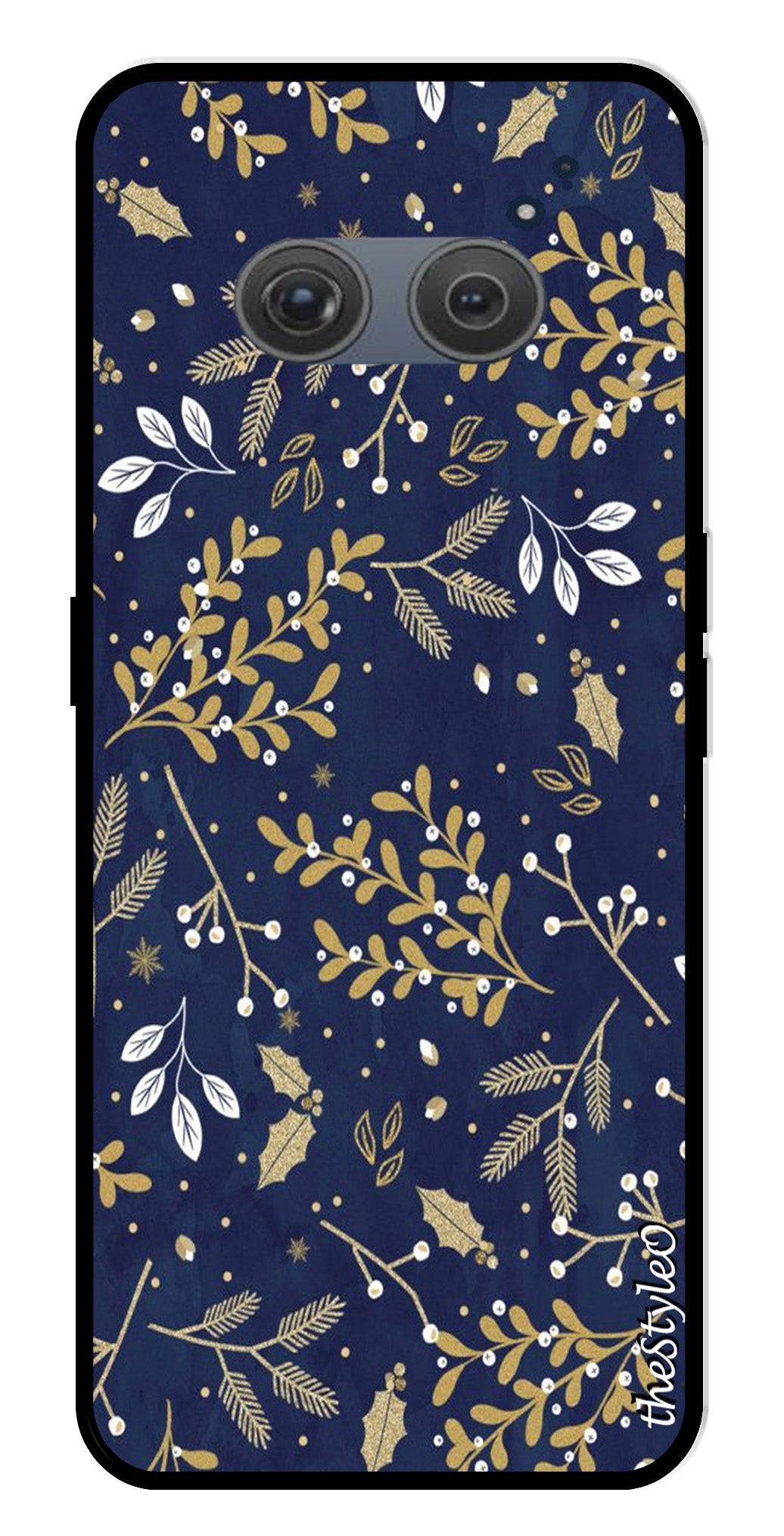 Leaves Design Metal Mobile Case for Redmi 10 Prime Leaves Design Metal Mobile Case for Redmi 10 Prime (Design No -51)