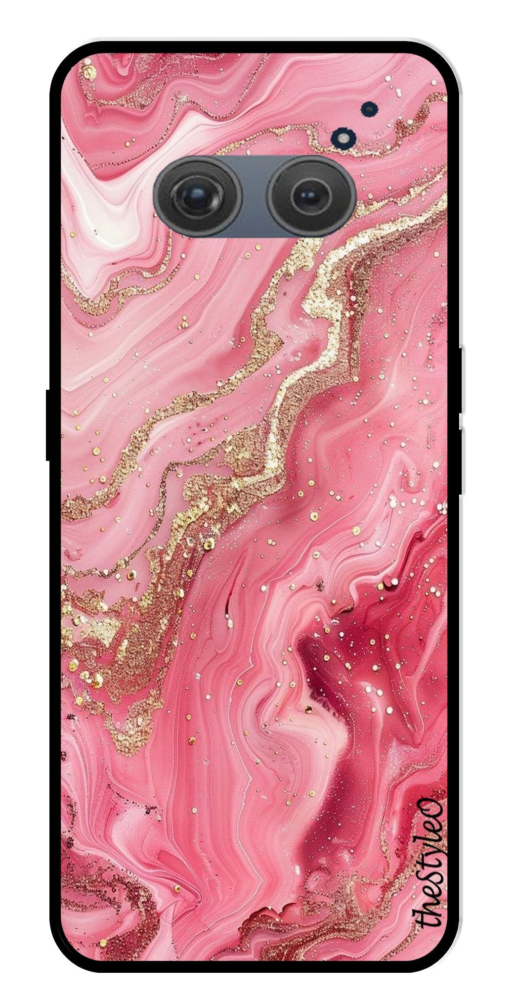 Pink Marble Metal Mobile Case for Redmi 10 Prime Pink Marble Metal Mobile Case for Redmi 10 Prime (Design No -66)