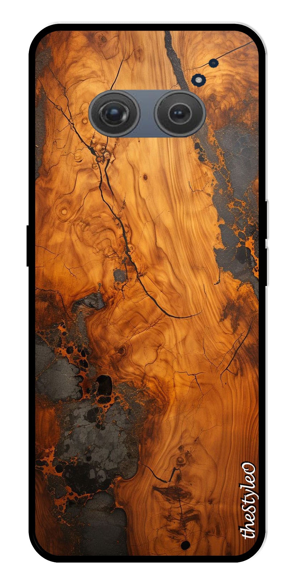 Wooden Design Metal Mobile Case for Redmi 10 Prime Wooden Design Metal Mobile Case for Redmi 10 Prime (Design No -74)