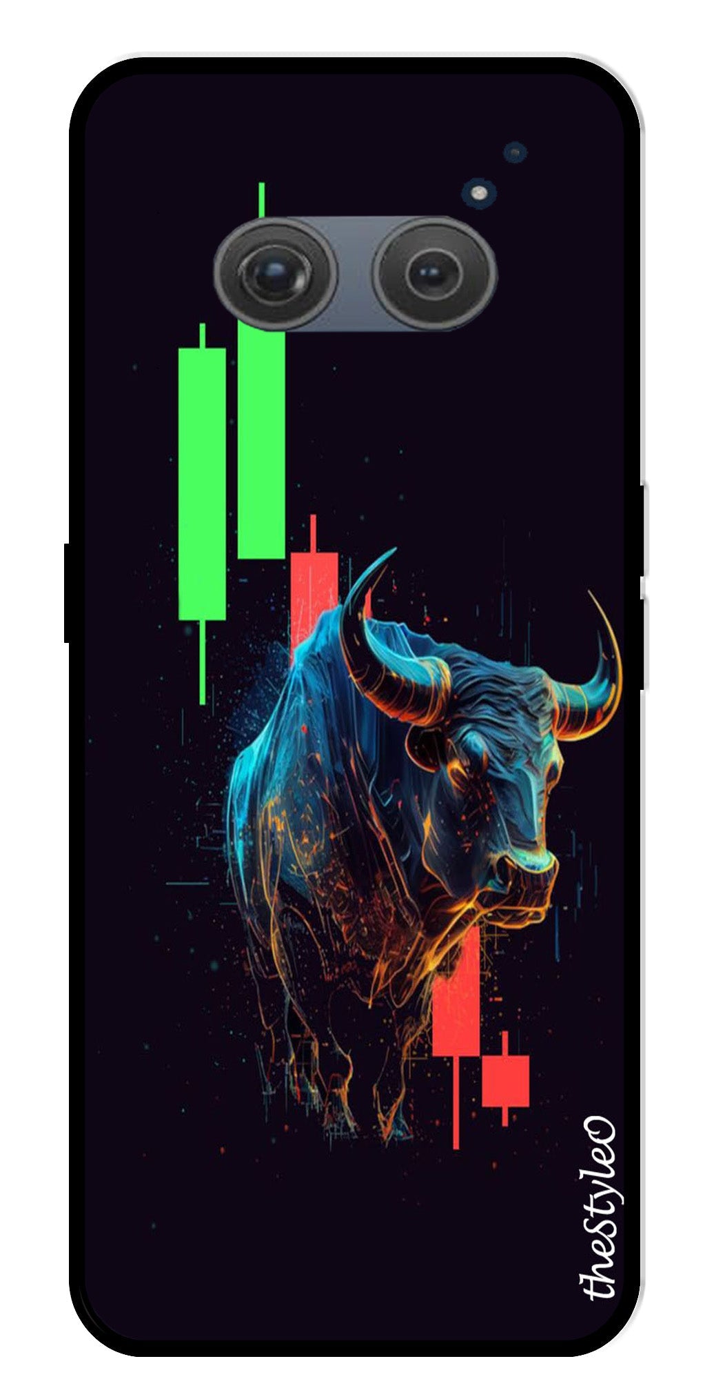 Stock Market Metal Mobile Case for Redmi 10 Prime Stock Market Metal Mobile Case for Redmi 10 Prime (Design No -77)